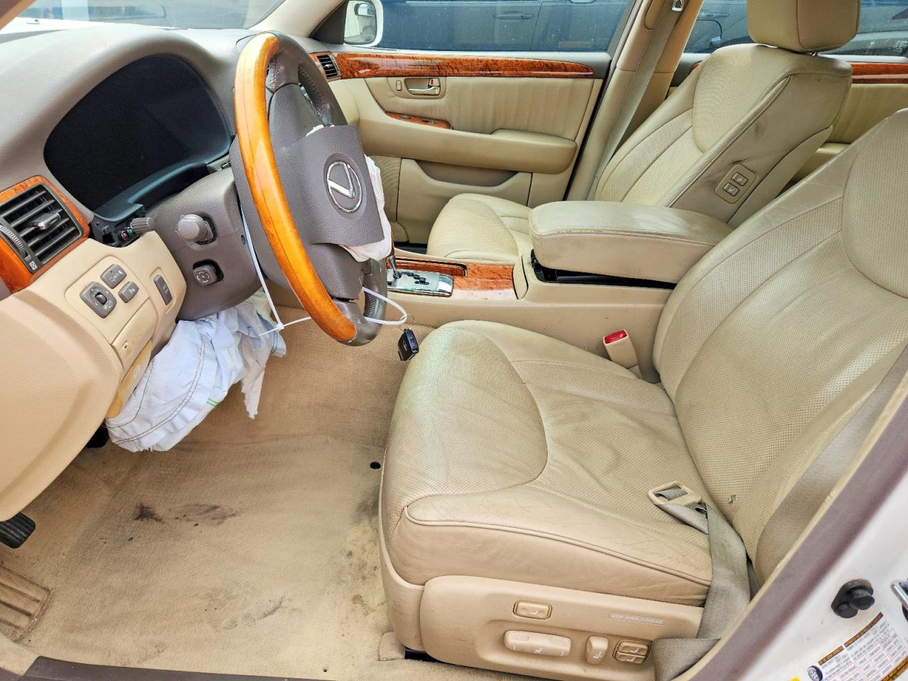 2006 Lexus Ls 430 White vin: JTHBN36F065046784