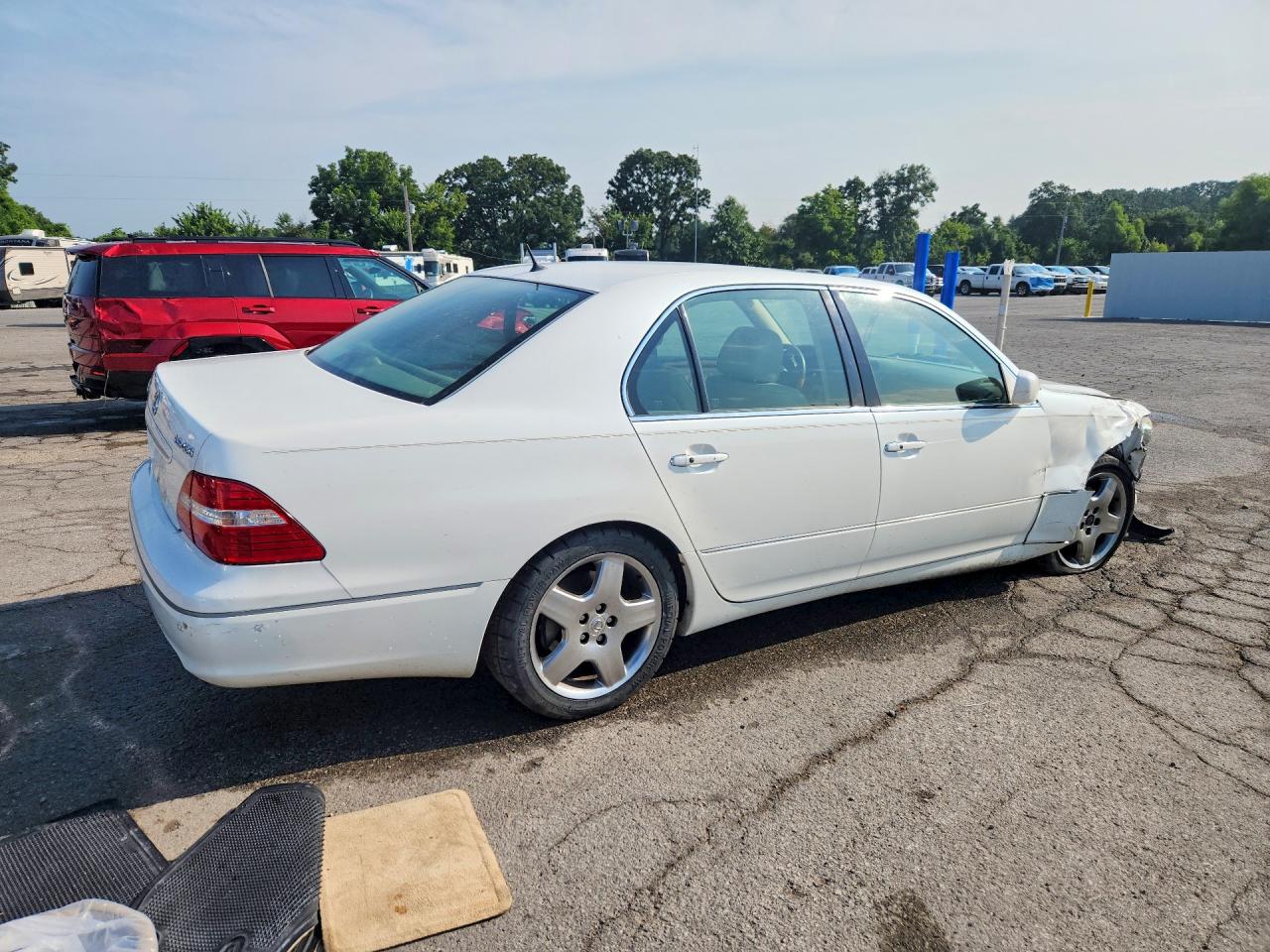 2006 Lexus Ls 430 White vin: JTHBN36F065046784