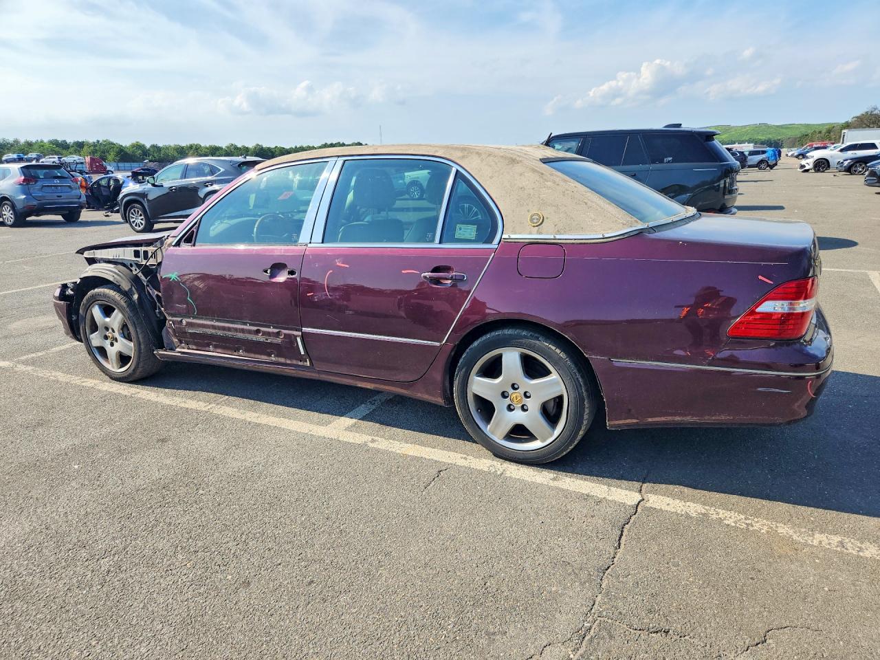 2006 Lexus Ls 430 Burgundy vin: JTHBN36F065047076