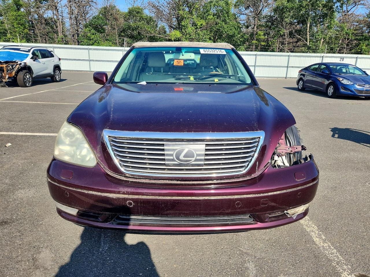 2006 Lexus Ls 430 Burgundy vin: JTHBN36F065047076