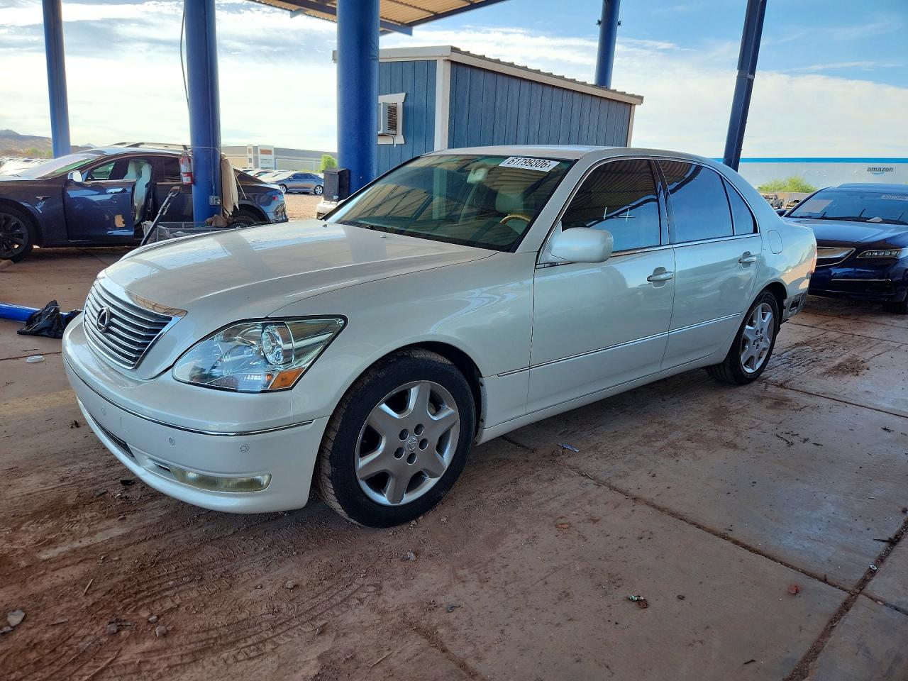 2004 Lexus Ls 430 White vin: JTHBN36F140134589
