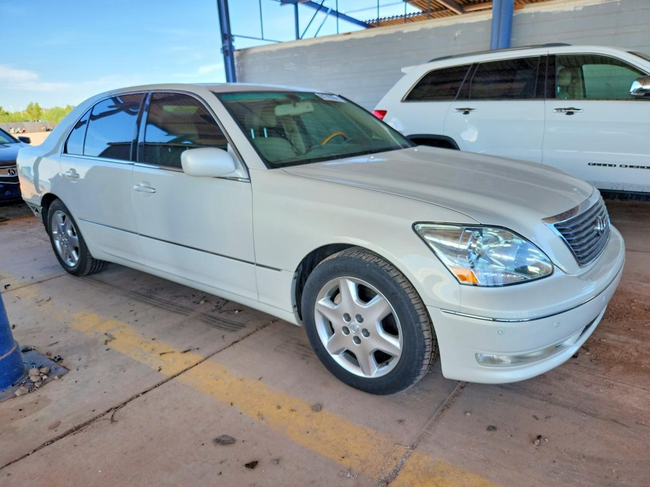 2004 Lexus Ls 430 White vin: JTHBN36F140134589