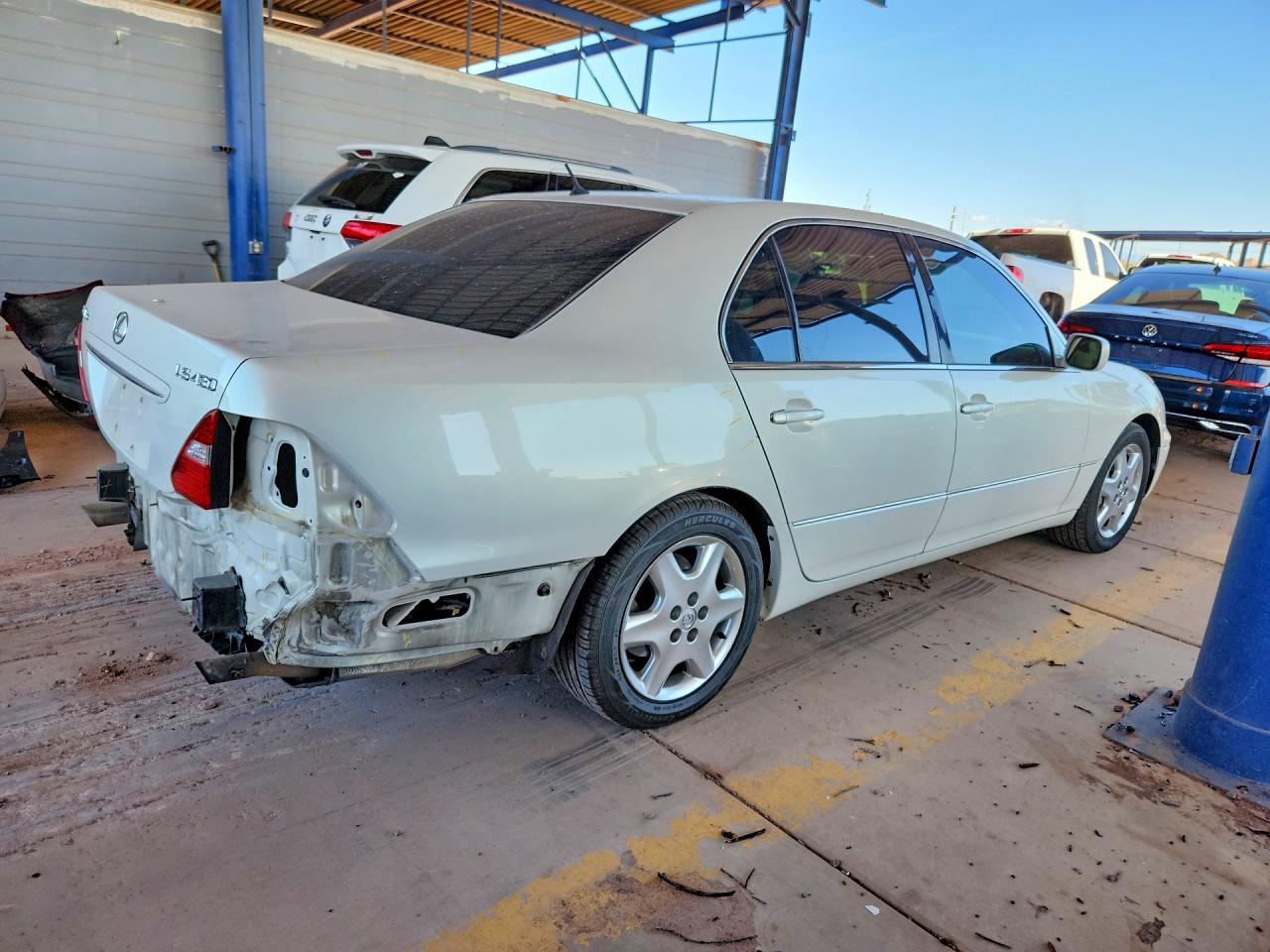 2004 Lexus Ls 430 White vin: JTHBN36F140134589