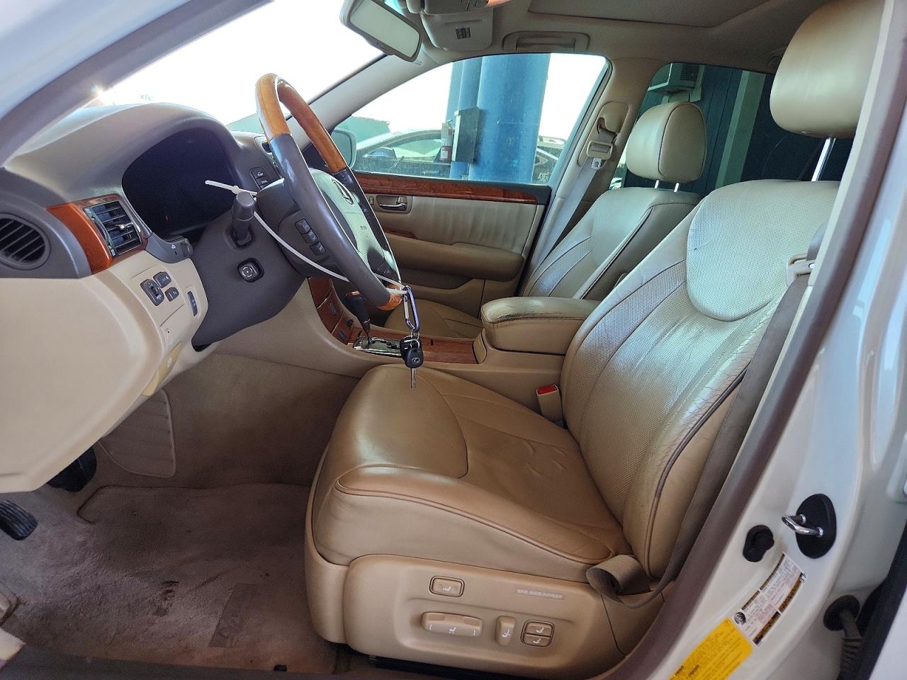 2004 Lexus Ls 430 White vin: JTHBN36F140134589
