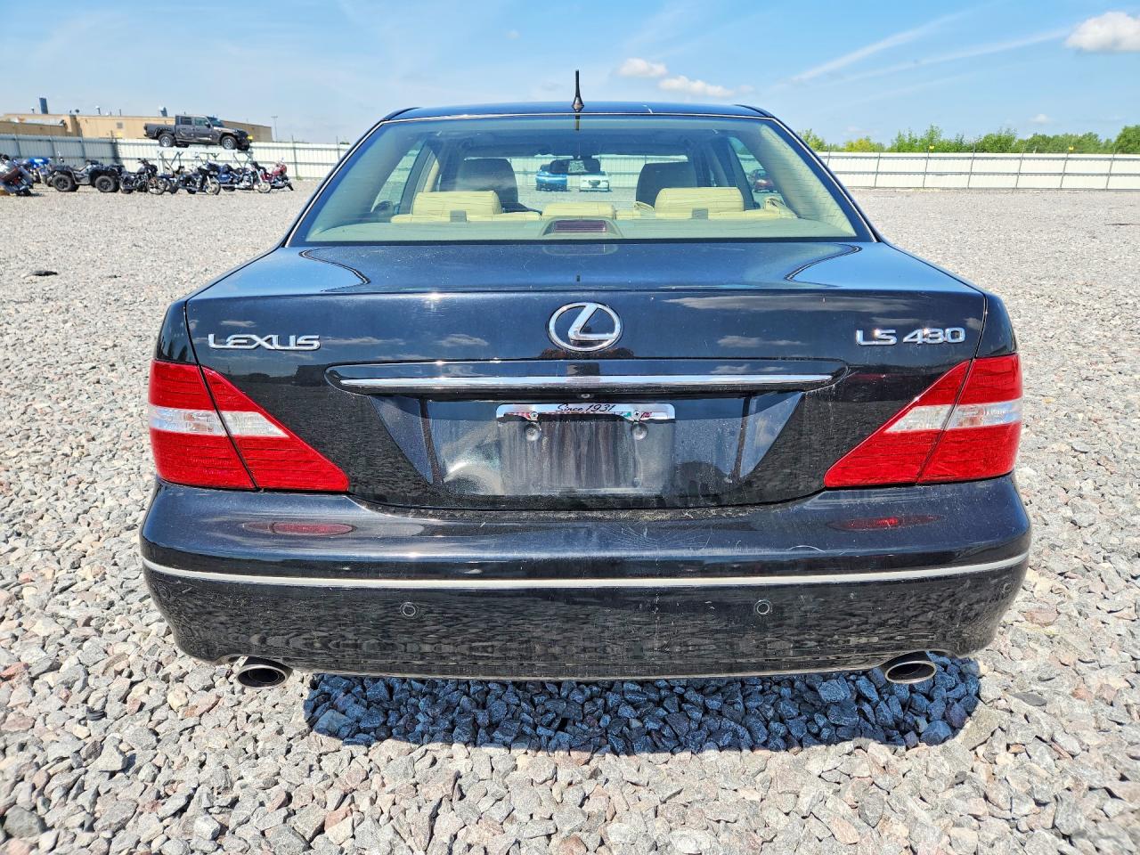 2004 Lexus Ls 430 Black vin: JTHBN36F140135757
