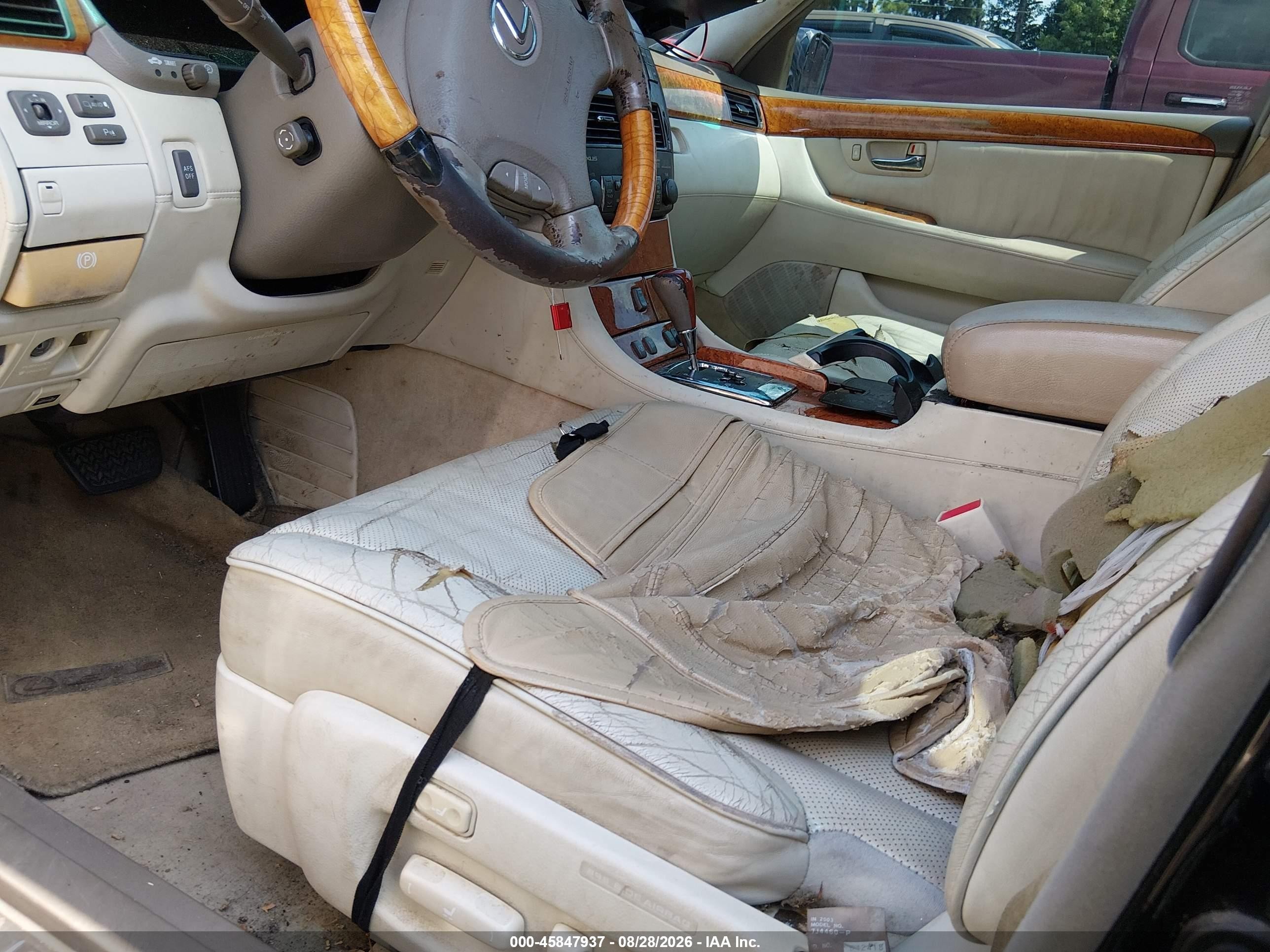 2004 Lexus Ls 430   Black vin: JTHBN36F140144118