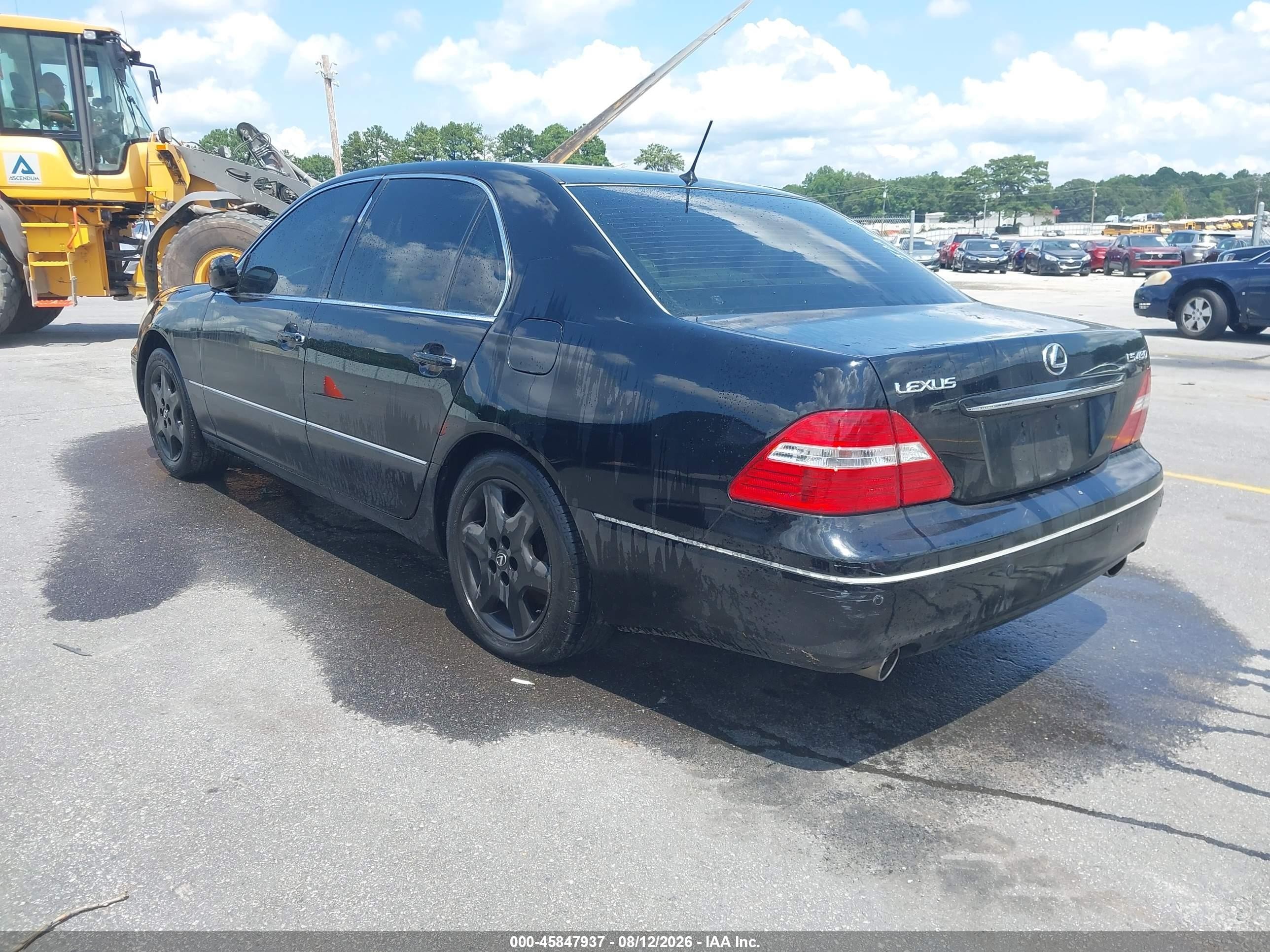 2004 Lexus Ls 430   Black vin: JTHBN36F140144118