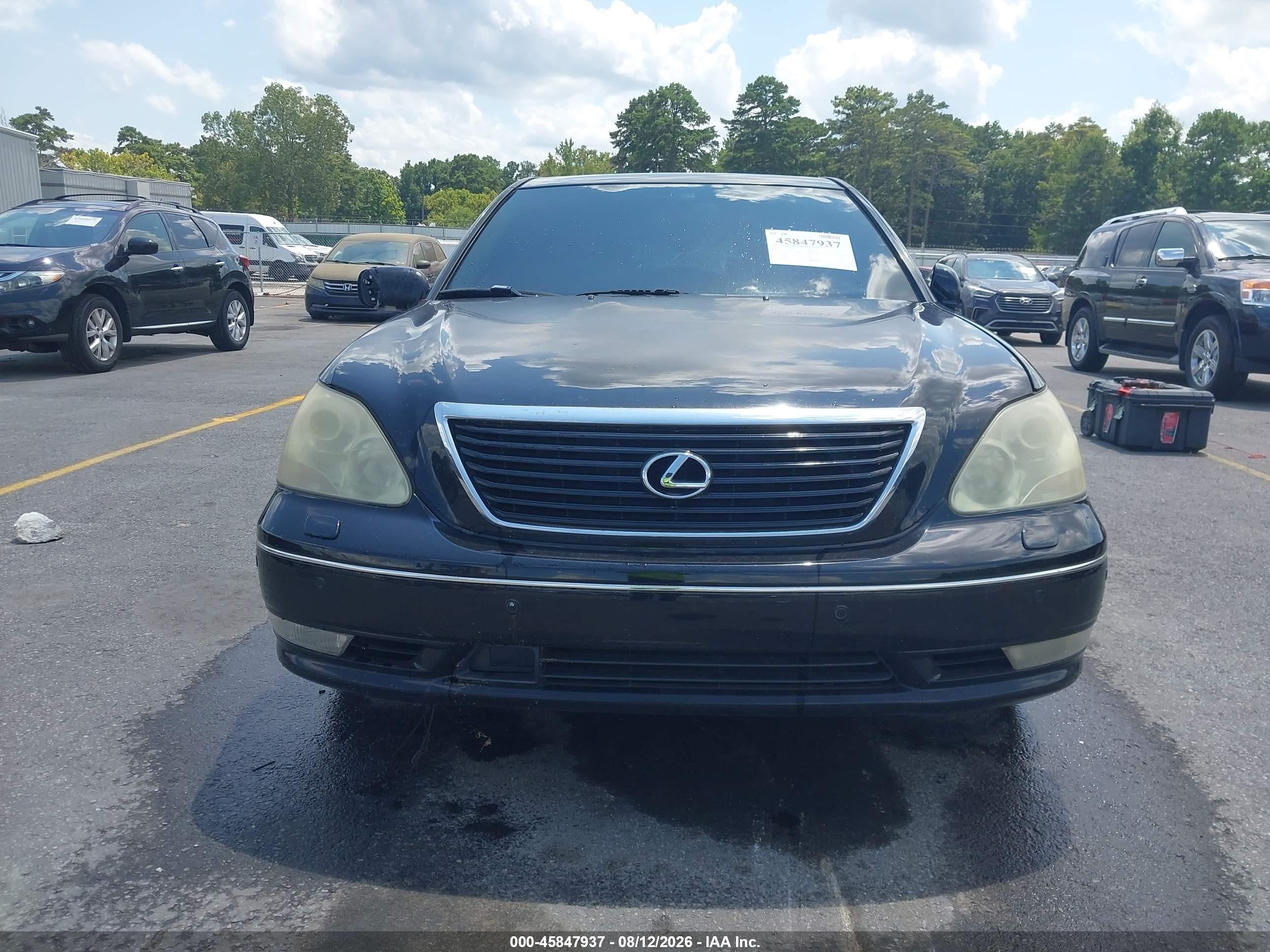 2004 Lexus Ls 430   Black vin: JTHBN36F140144118