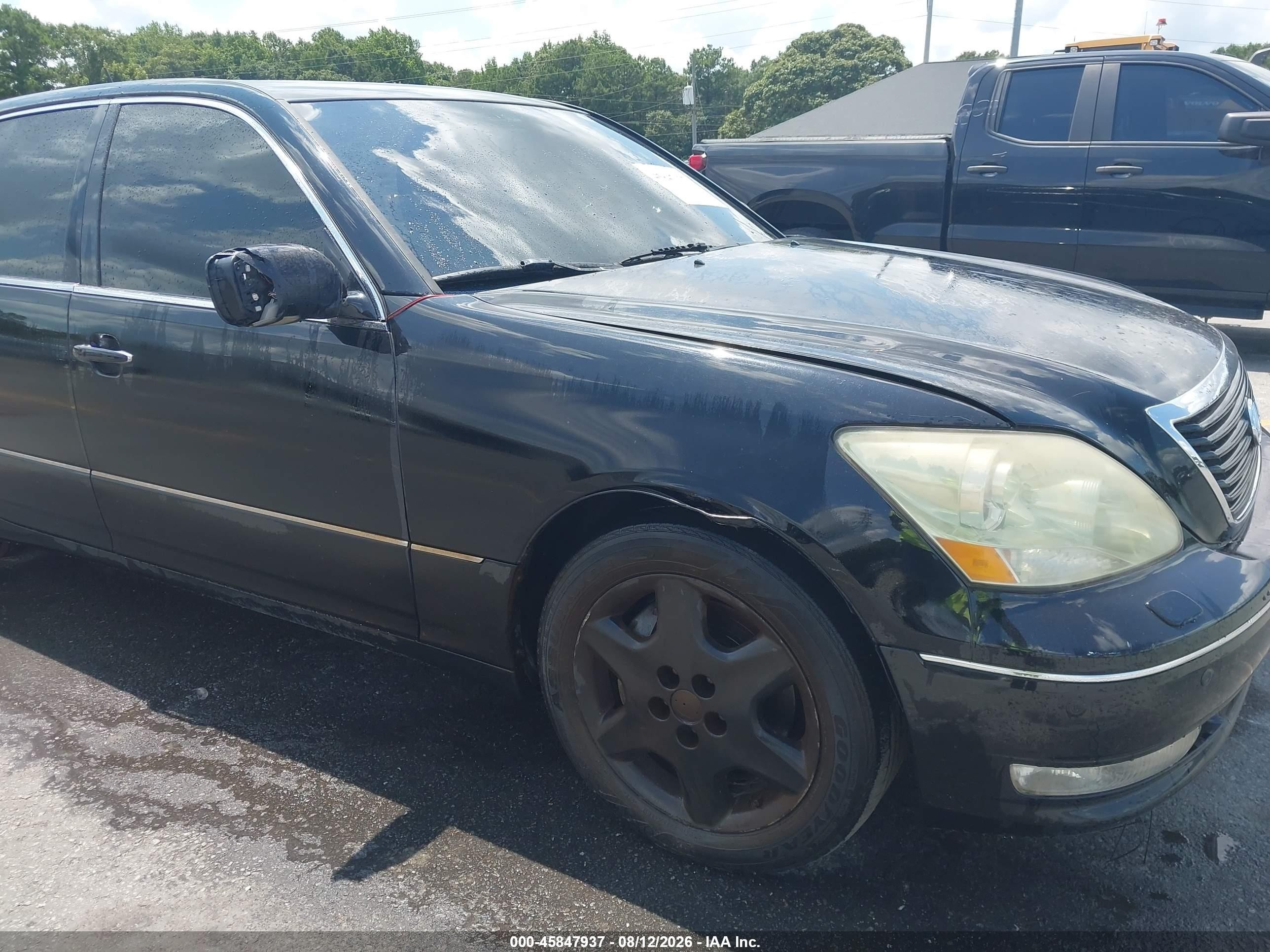 2004 Lexus Ls 430   Black vin: JTHBN36F140144118