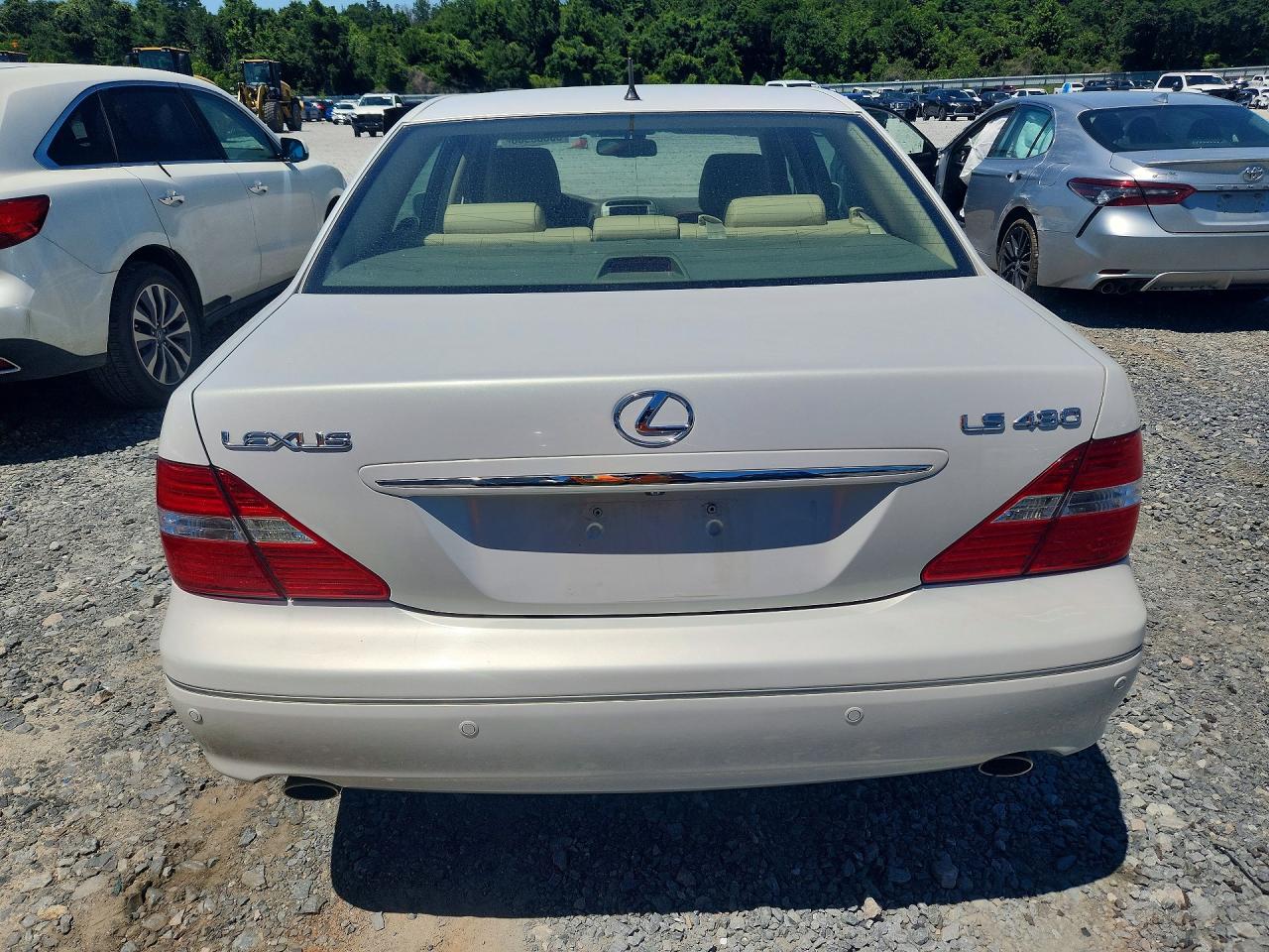 2004 Lexus Ls 430 White vin: JTHBN36F140152865