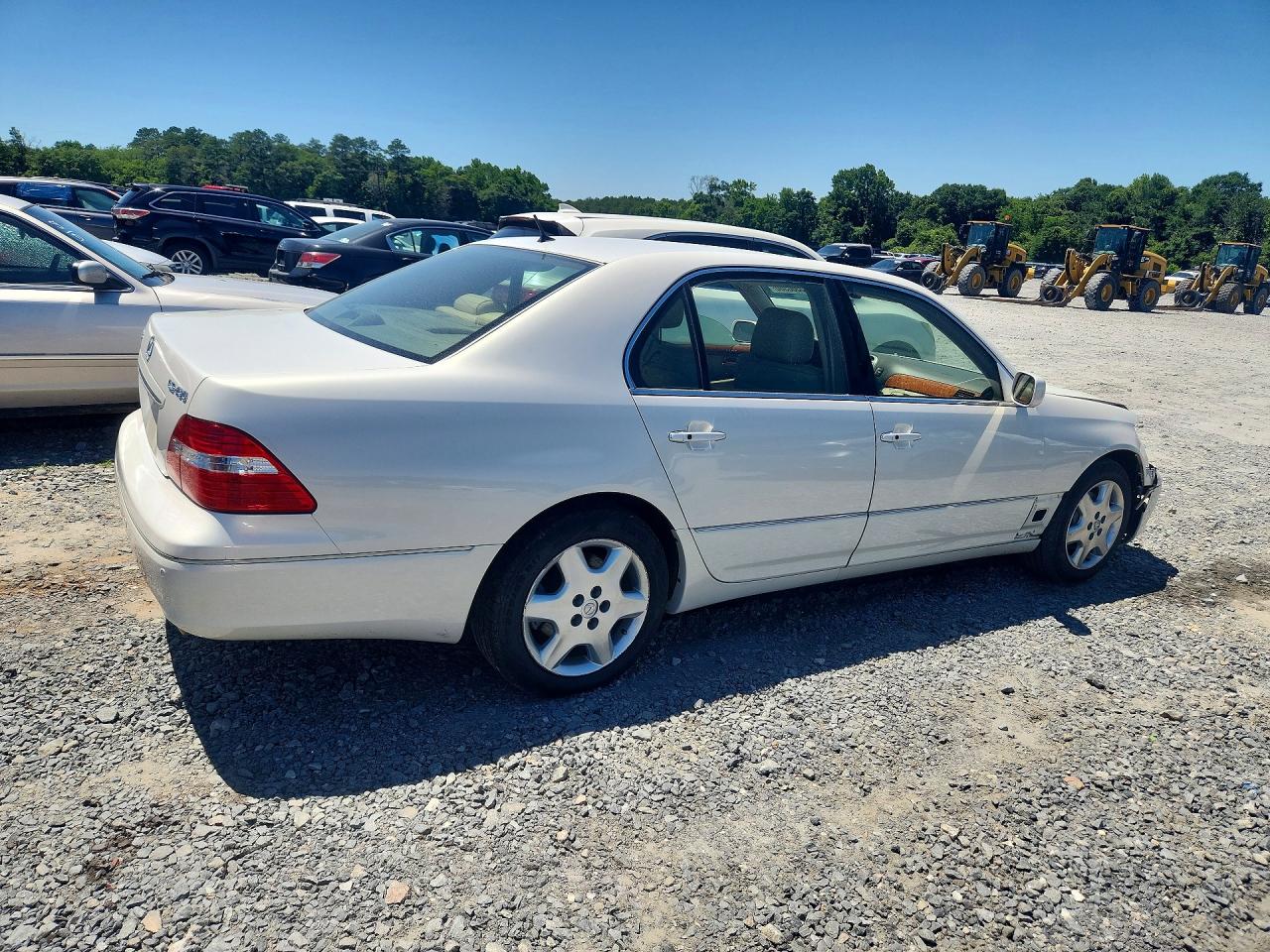 2004 Lexus Ls 430 White vin: JTHBN36F140152865