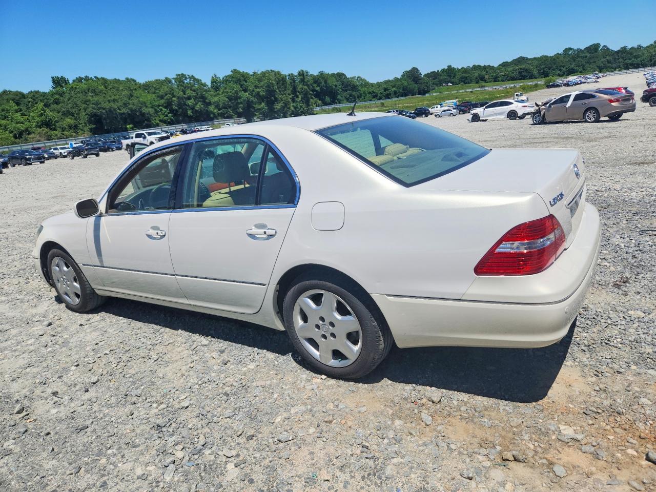 2004 Lexus Ls 430 White vin: JTHBN36F140152865