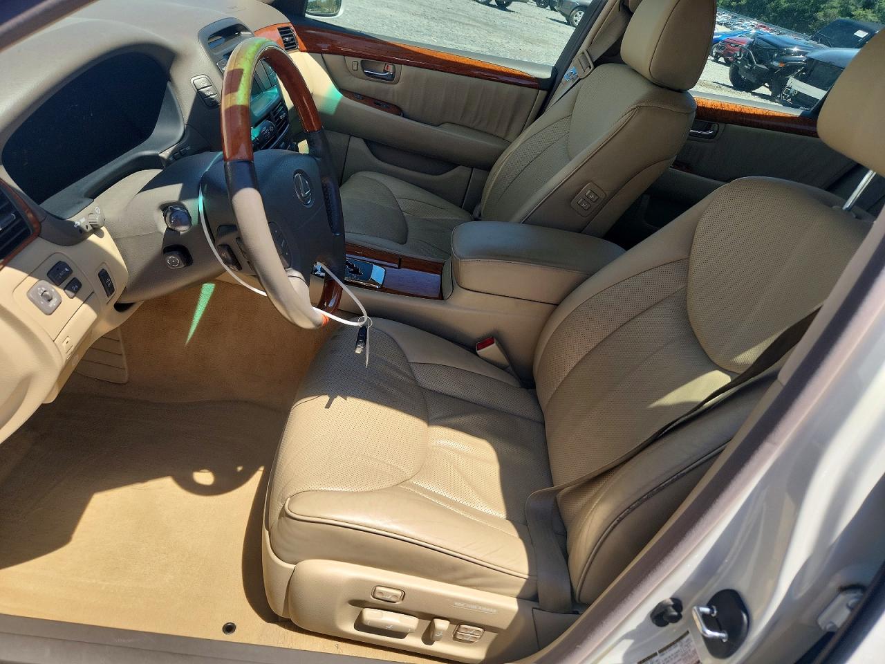 2004 Lexus Ls 430 White vin: JTHBN36F140152865