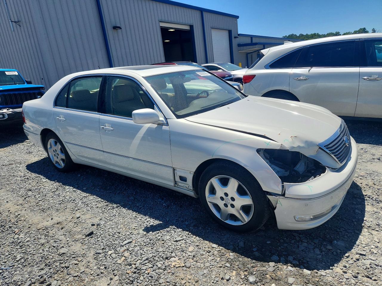 2004 Lexus Ls 430 White vin: JTHBN36F140152865
