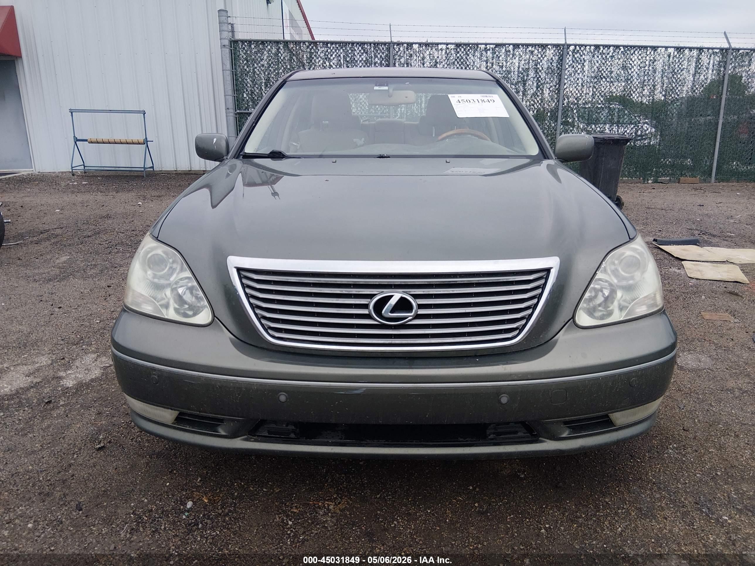 2004 Lexus Ls 430   Green vin: JTHBN36F140163655