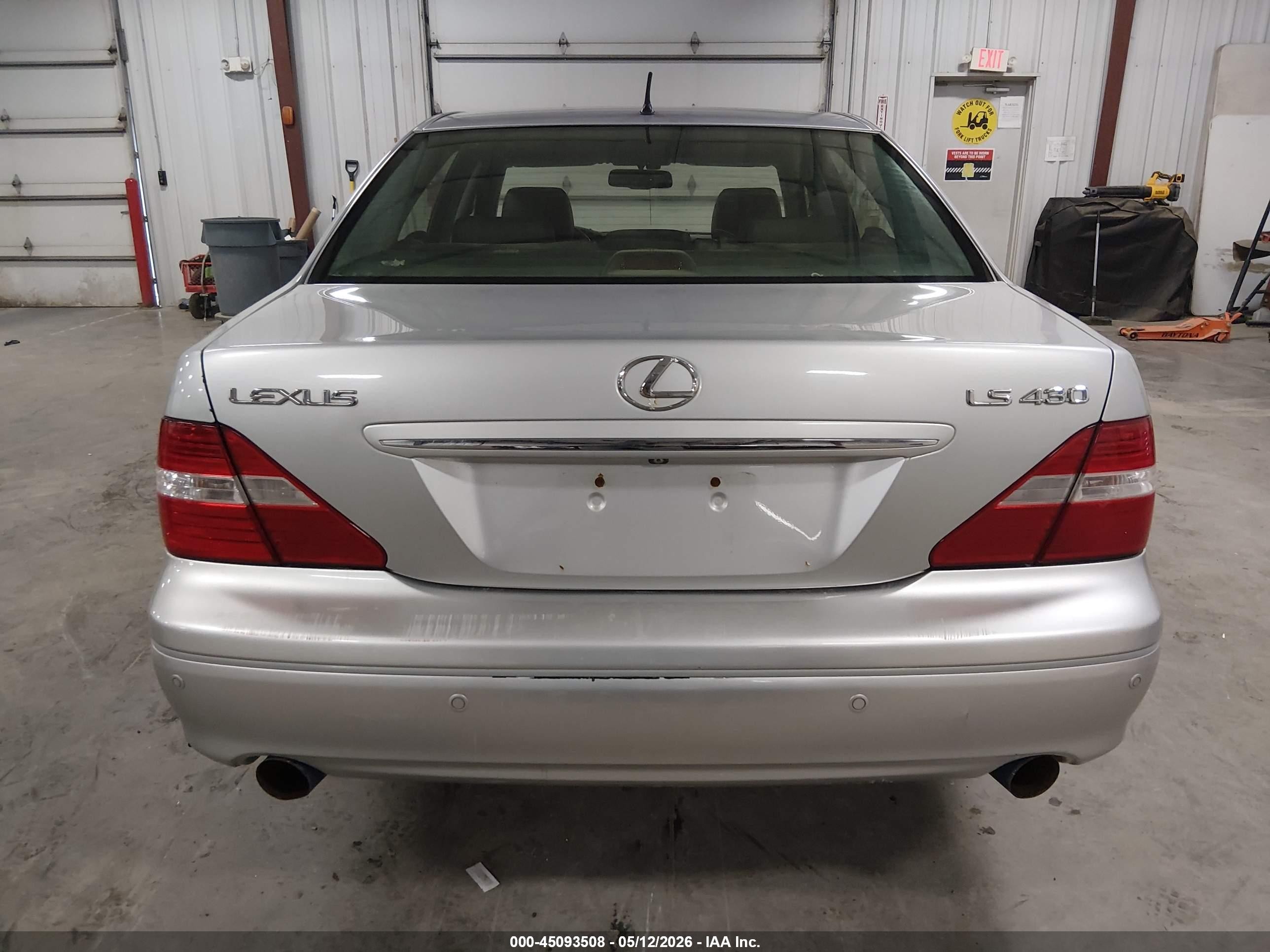 2005 Lexus Ls 430   Gray vin: JTHBN36F155009211