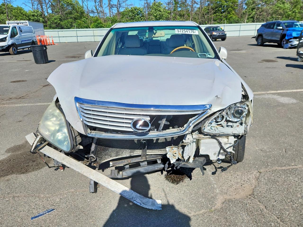 2005 Lexus Ls 430 White vin: JTHBN36F155016501