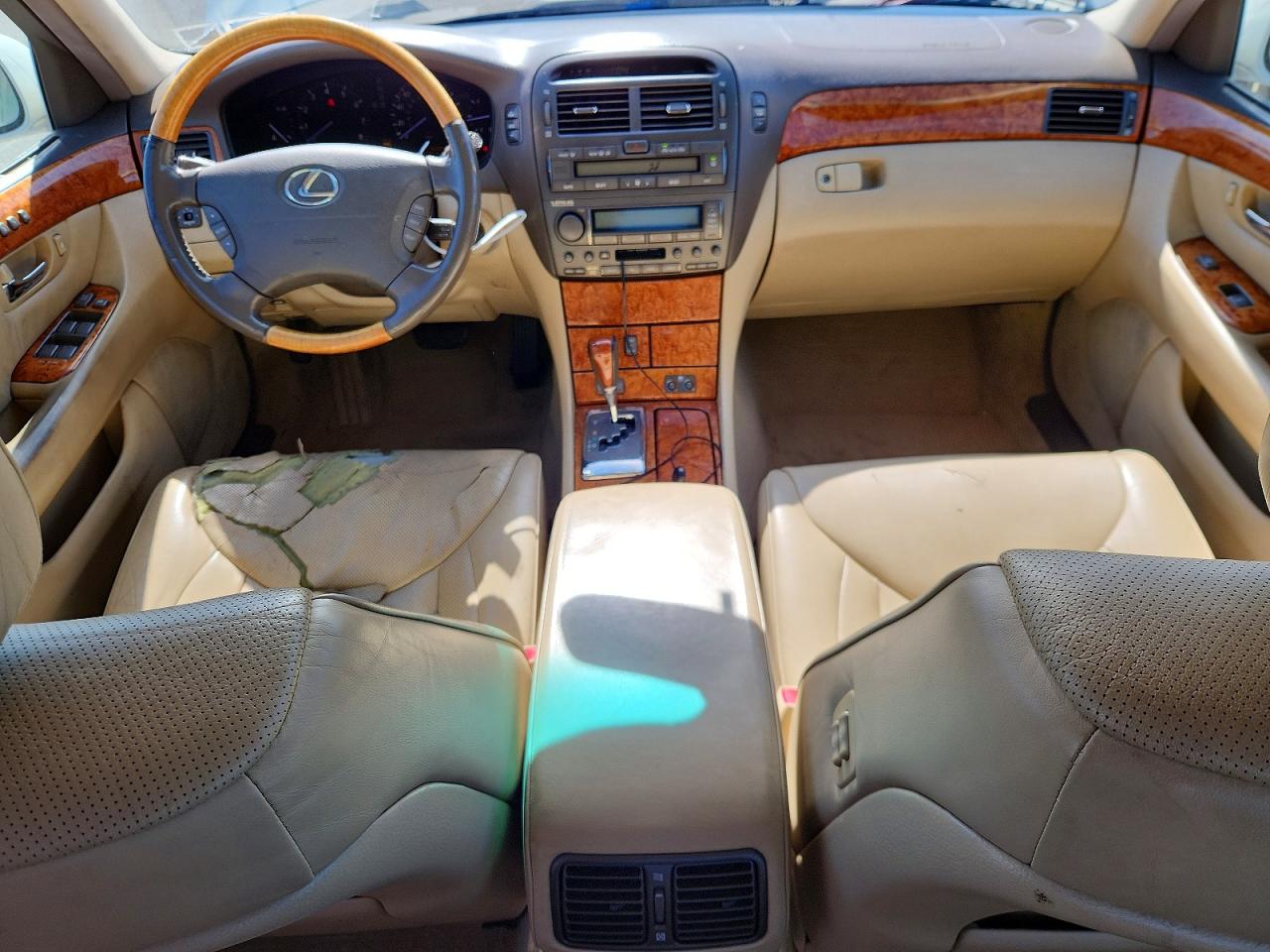 2005 Lexus Ls 430 White vin: JTHBN36F155016501