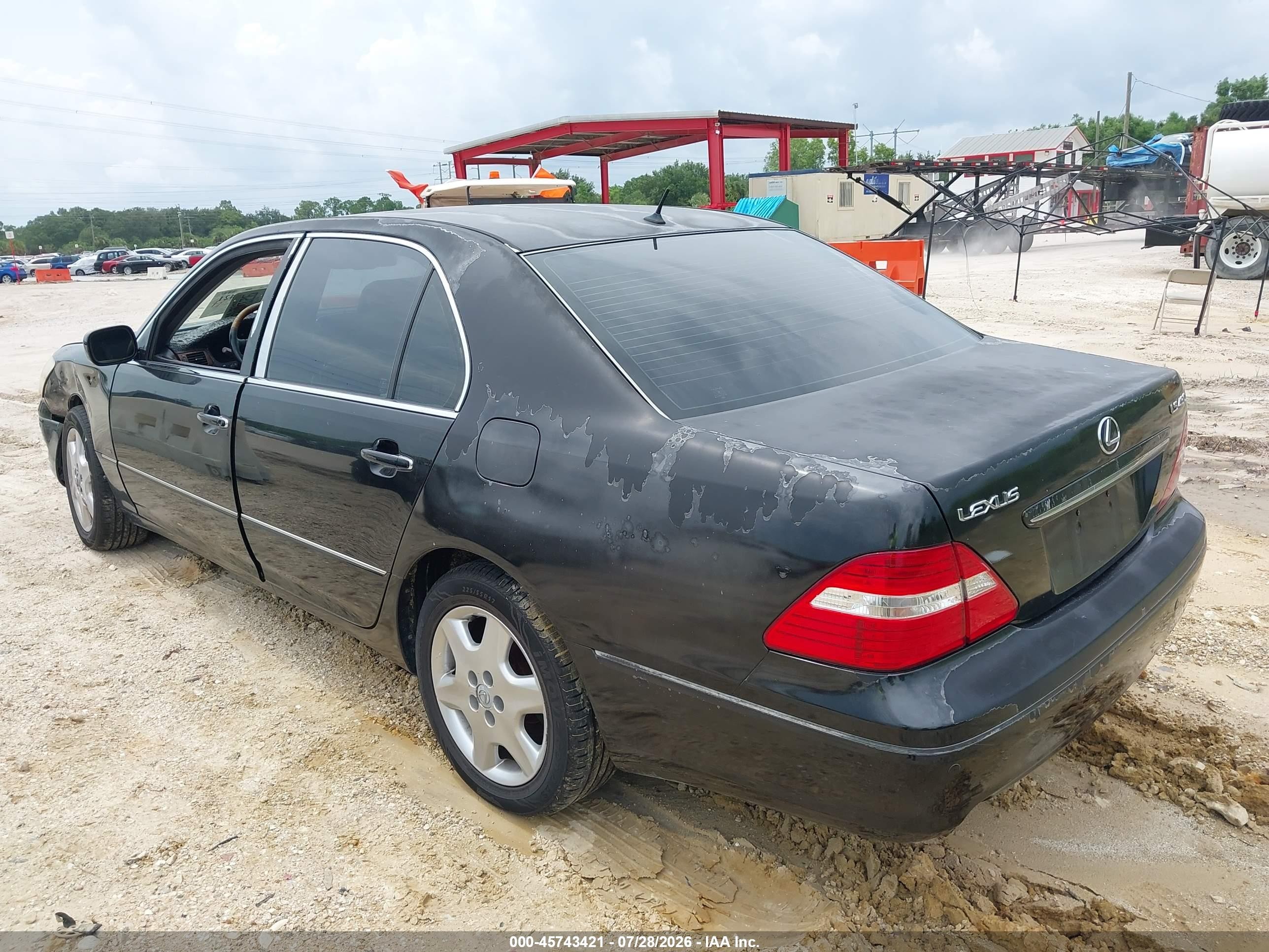 2004 Lexus Ls 430   Black vin: JTHBN36F240125433
