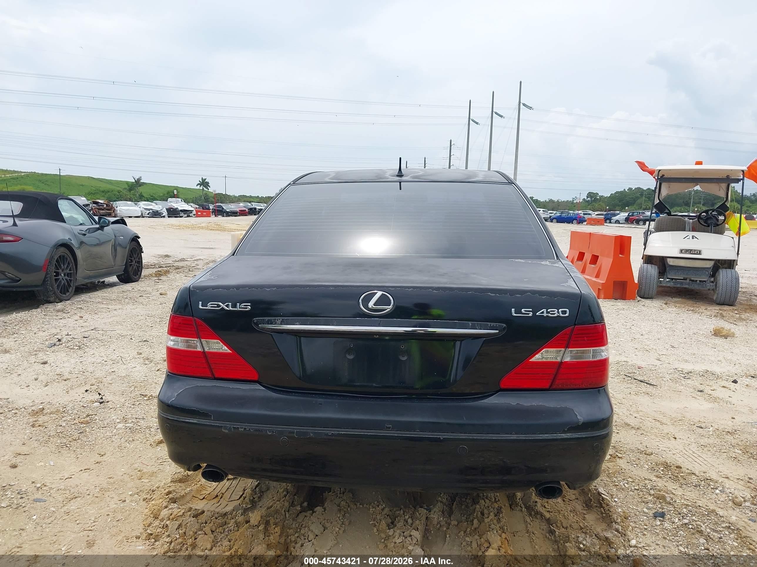 2004 Lexus Ls 430   Black vin: JTHBN36F240125433