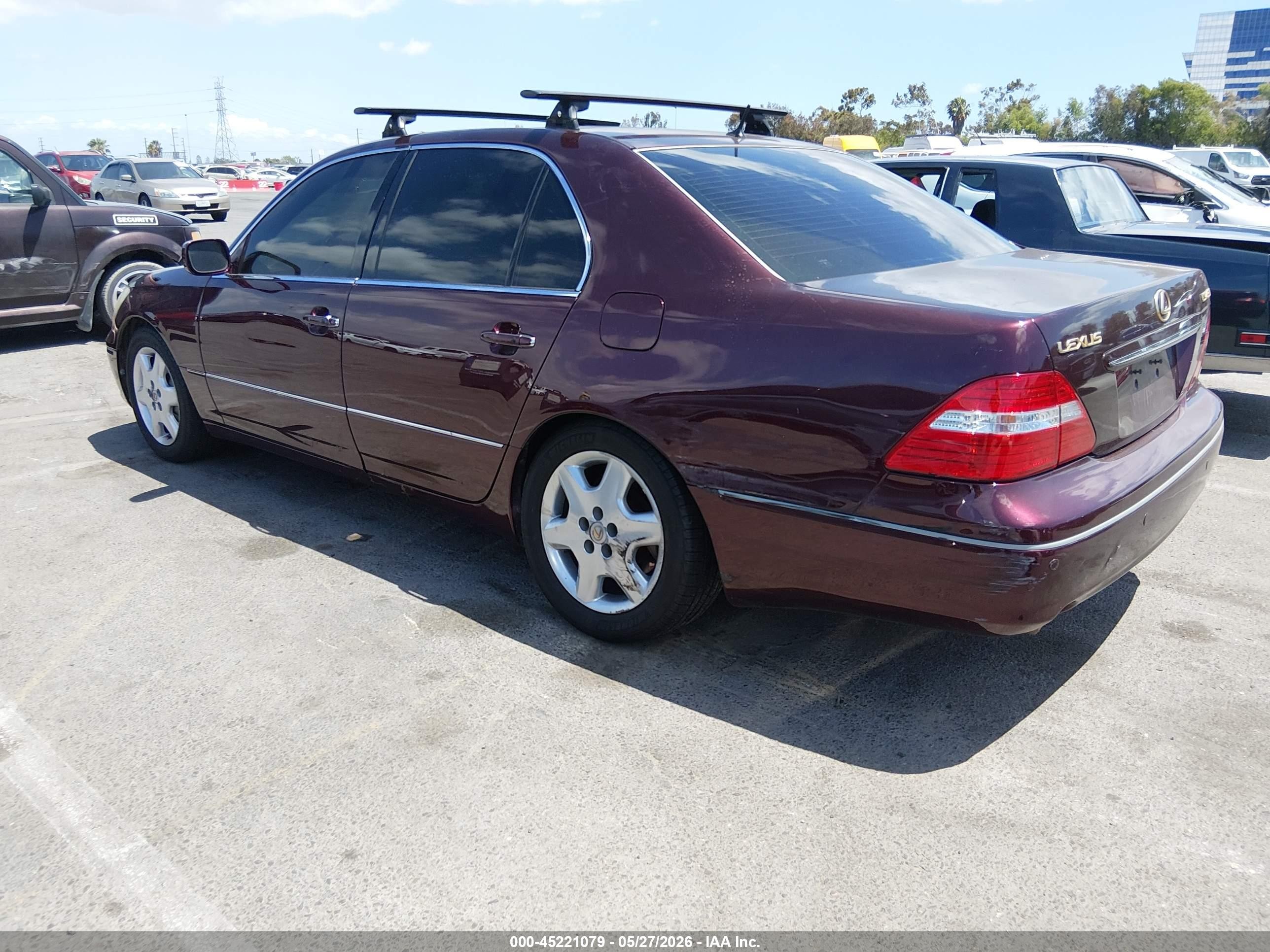 2004 Lexus Ls 430 Burgundy vin: JTHBN36F240166337