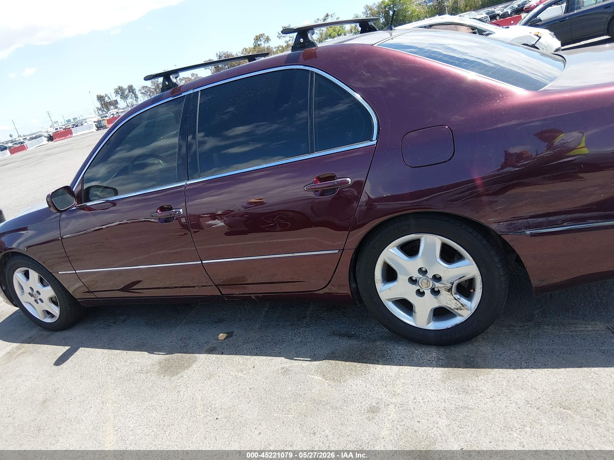 2004 Lexus Ls 430 Burgundy vin: JTHBN36F240166337