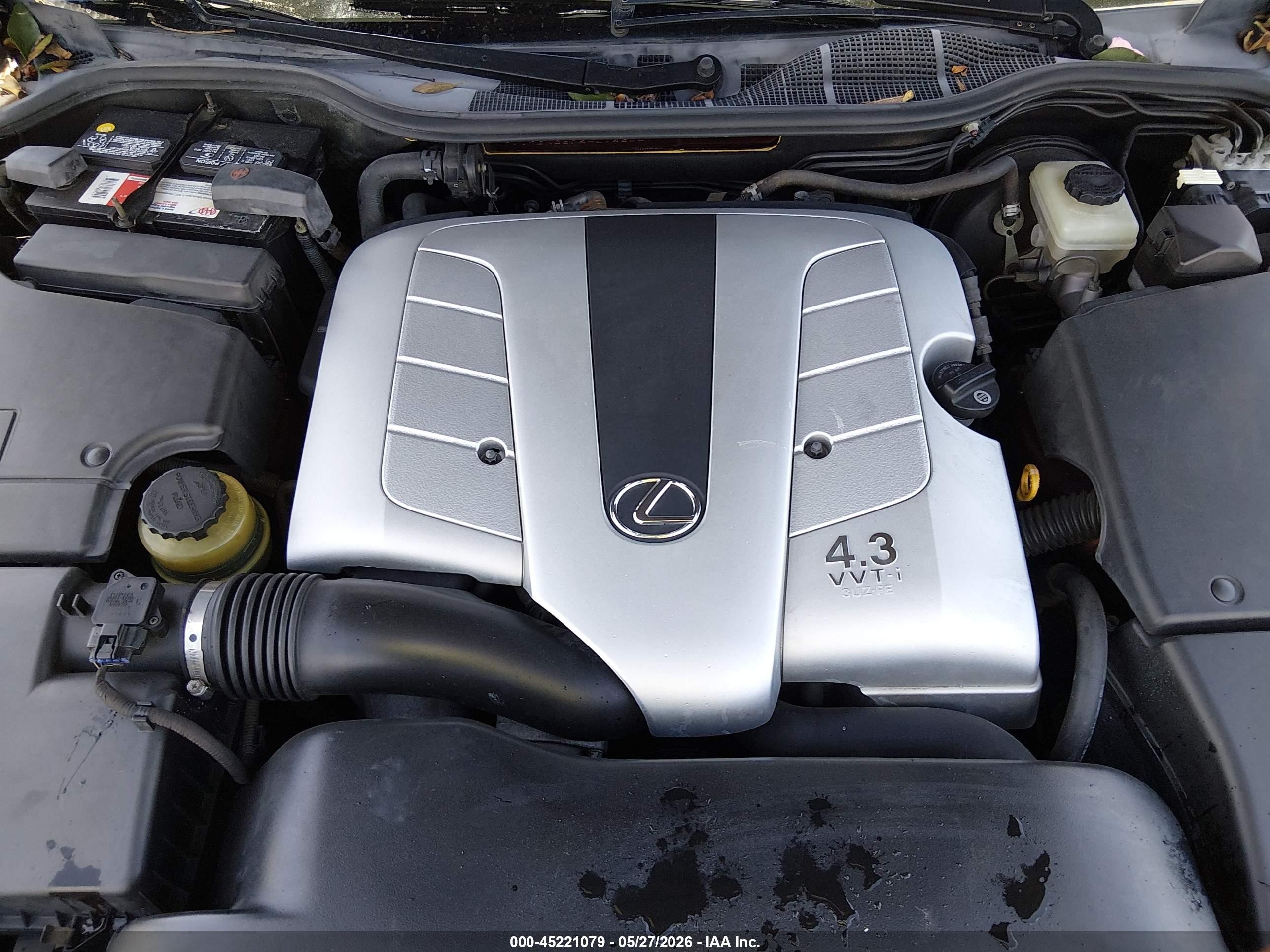 2004 Lexus Ls 430 Burgundy vin: JTHBN36F240166337