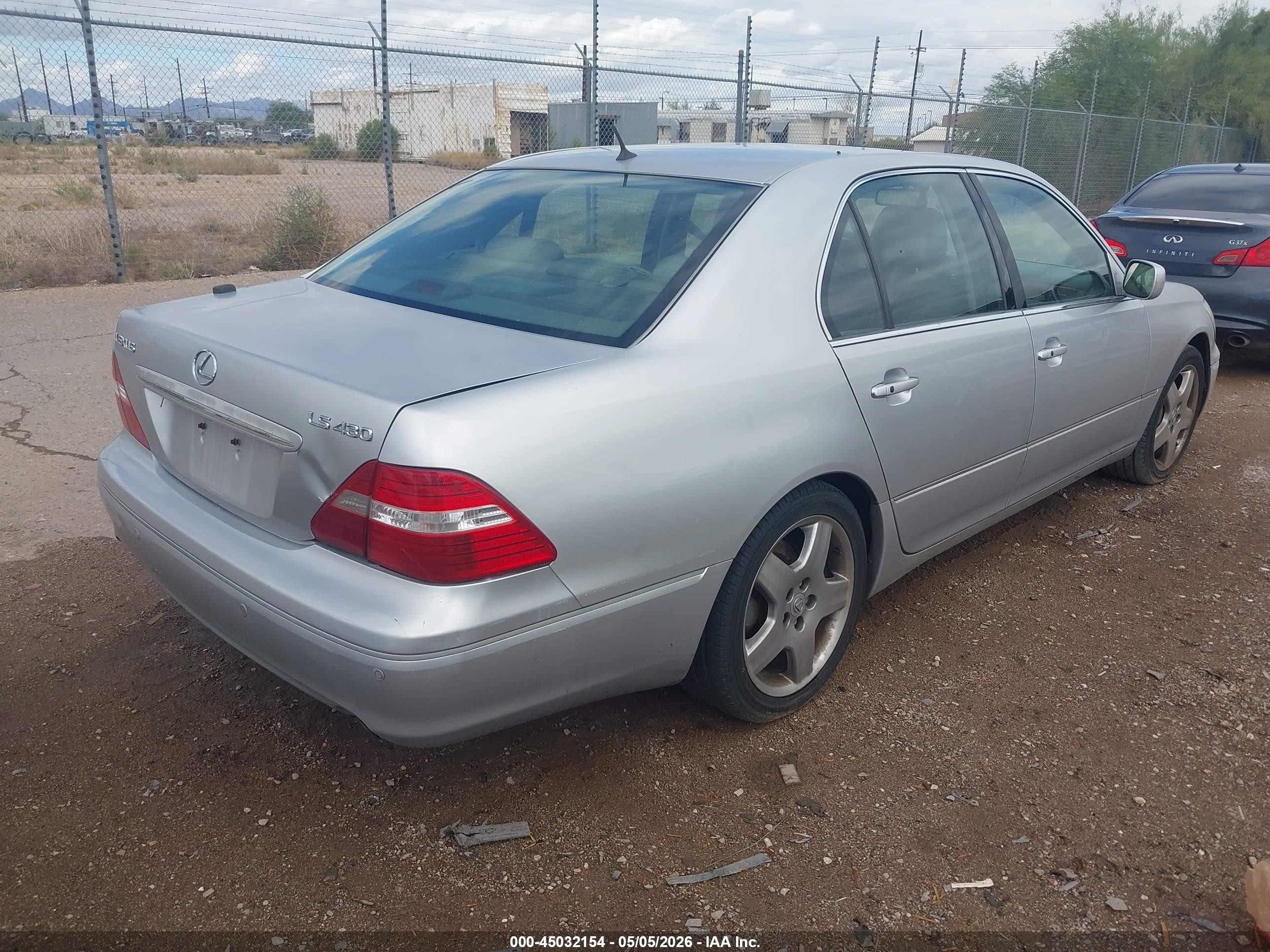 2004 Lexus Ls 430   Silver vin: JTHBN36F240167178