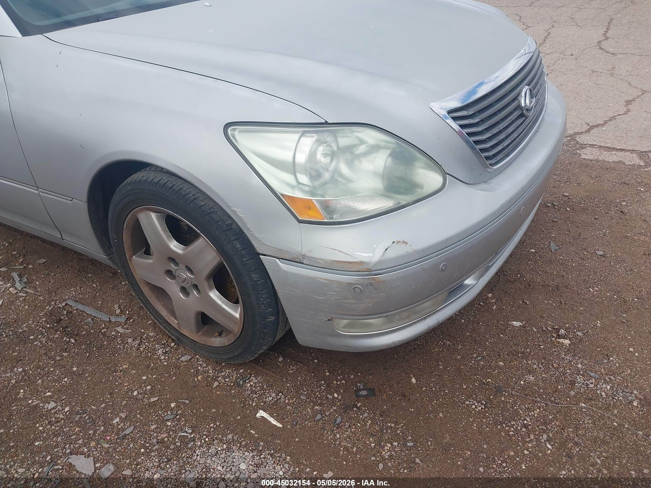 2004 Lexus Ls 430   Silver vin: JTHBN36F240167178