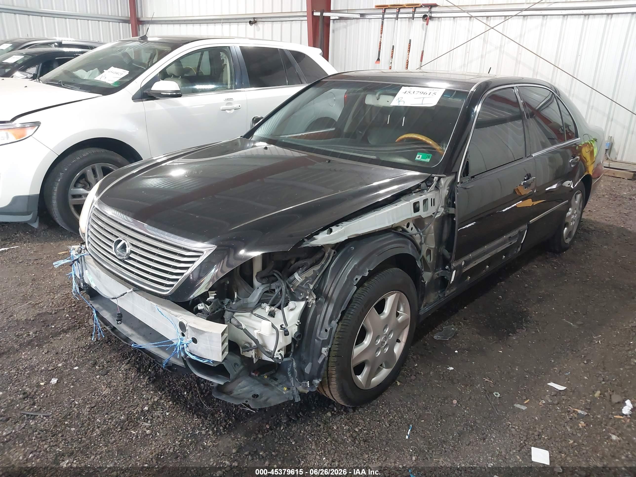 2005 Lexus Ls 430   Black vin: JTHBN36F250175489