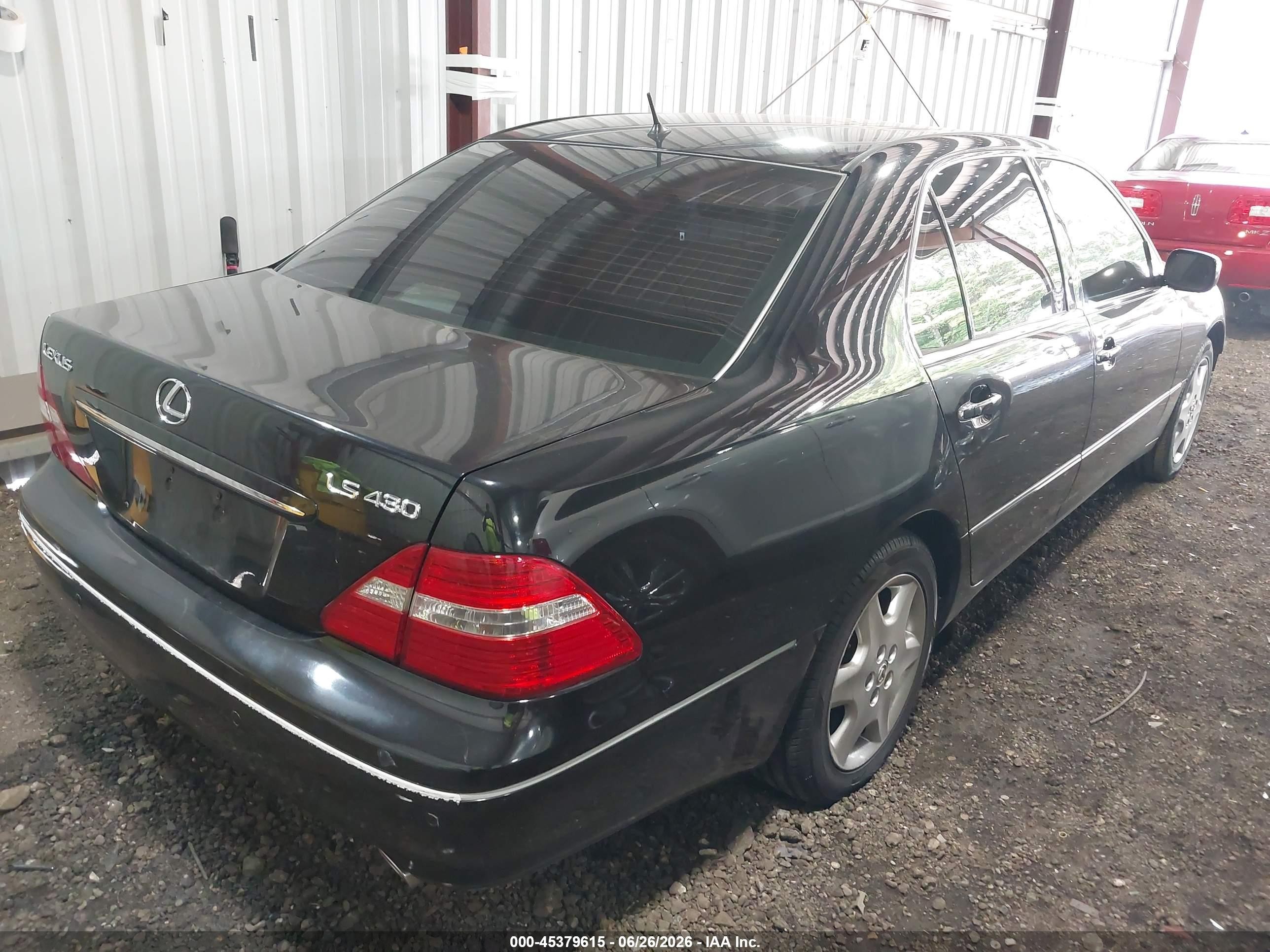 2005 Lexus Ls 430   Black vin: JTHBN36F250175489
