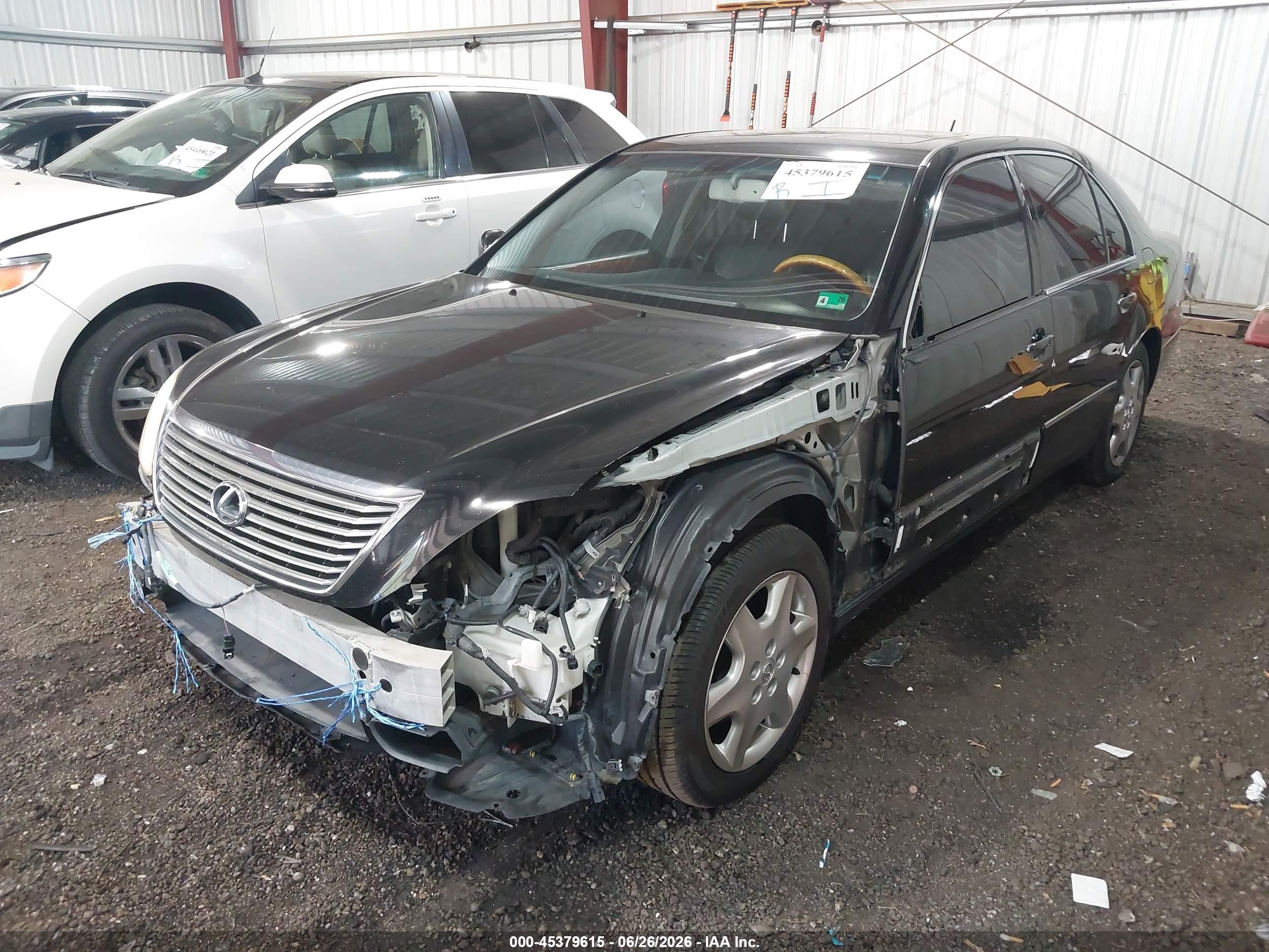 2005 Lexus Ls 430   Black vin: JTHBN36F250175489