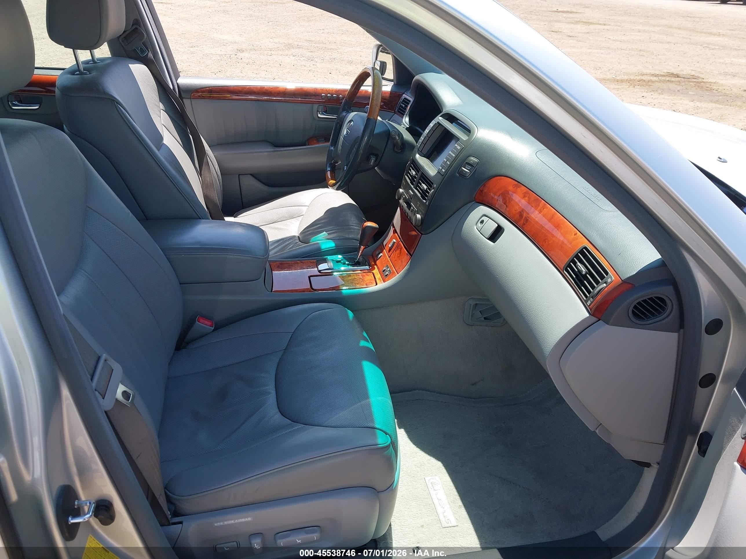 2005 Lexus Ls 430   Silver vin: JTHBN36F250179042