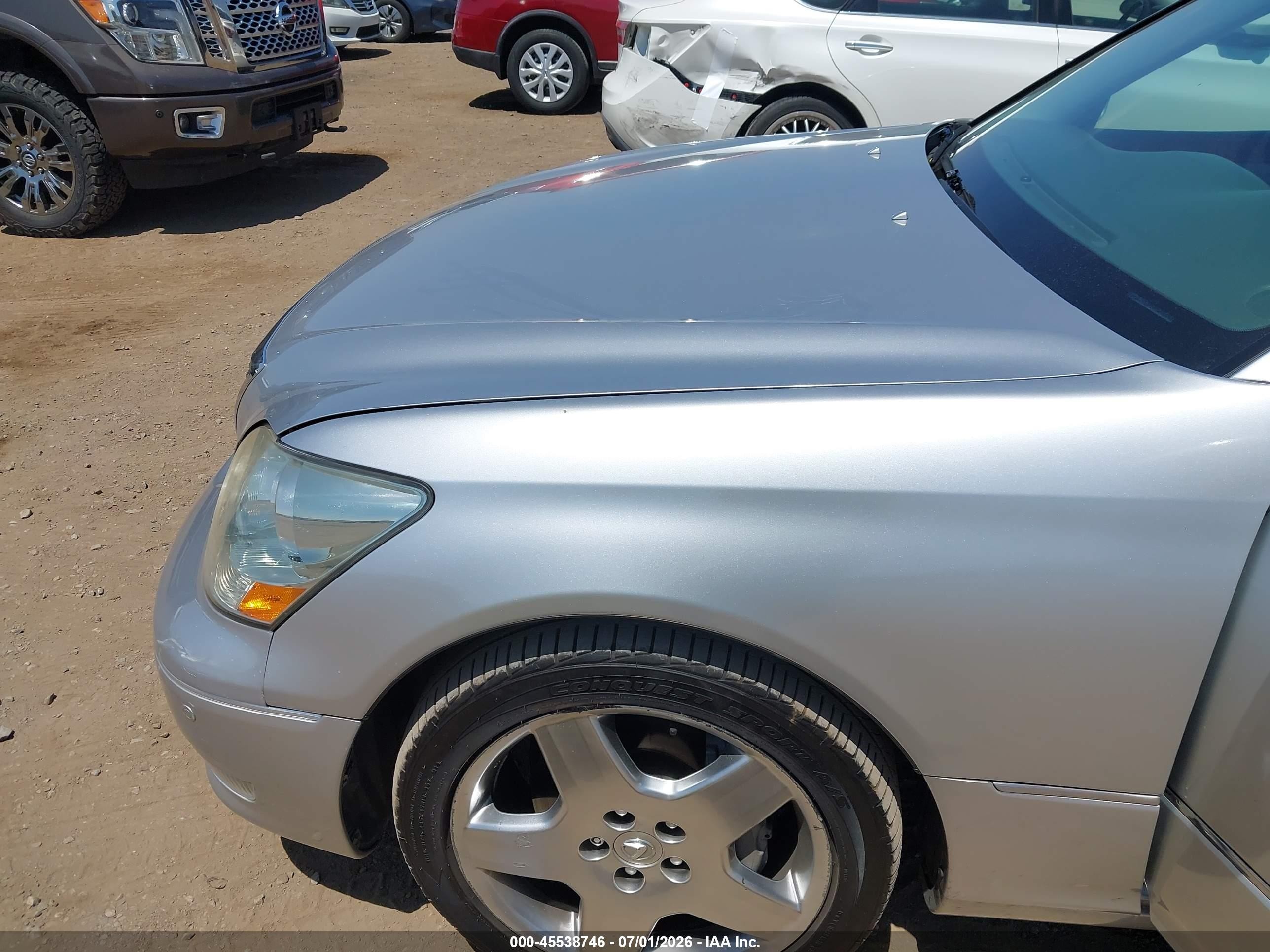 2005 Lexus Ls 430   Silver vin: JTHBN36F250179042
