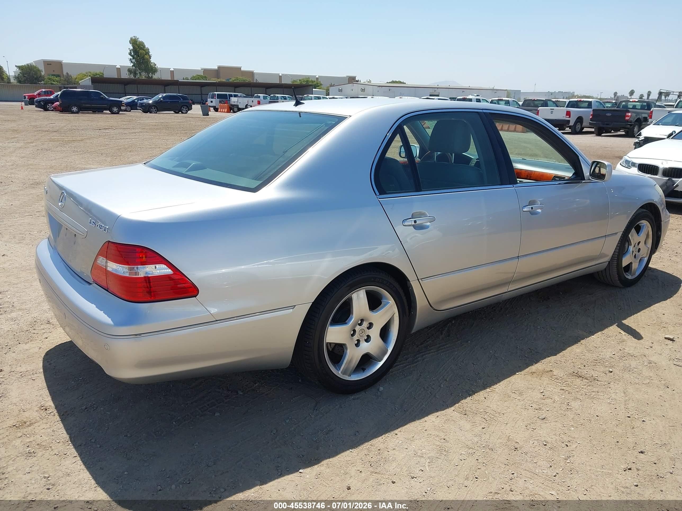 2005 Lexus Ls 430   Silver vin: JTHBN36F250179042
