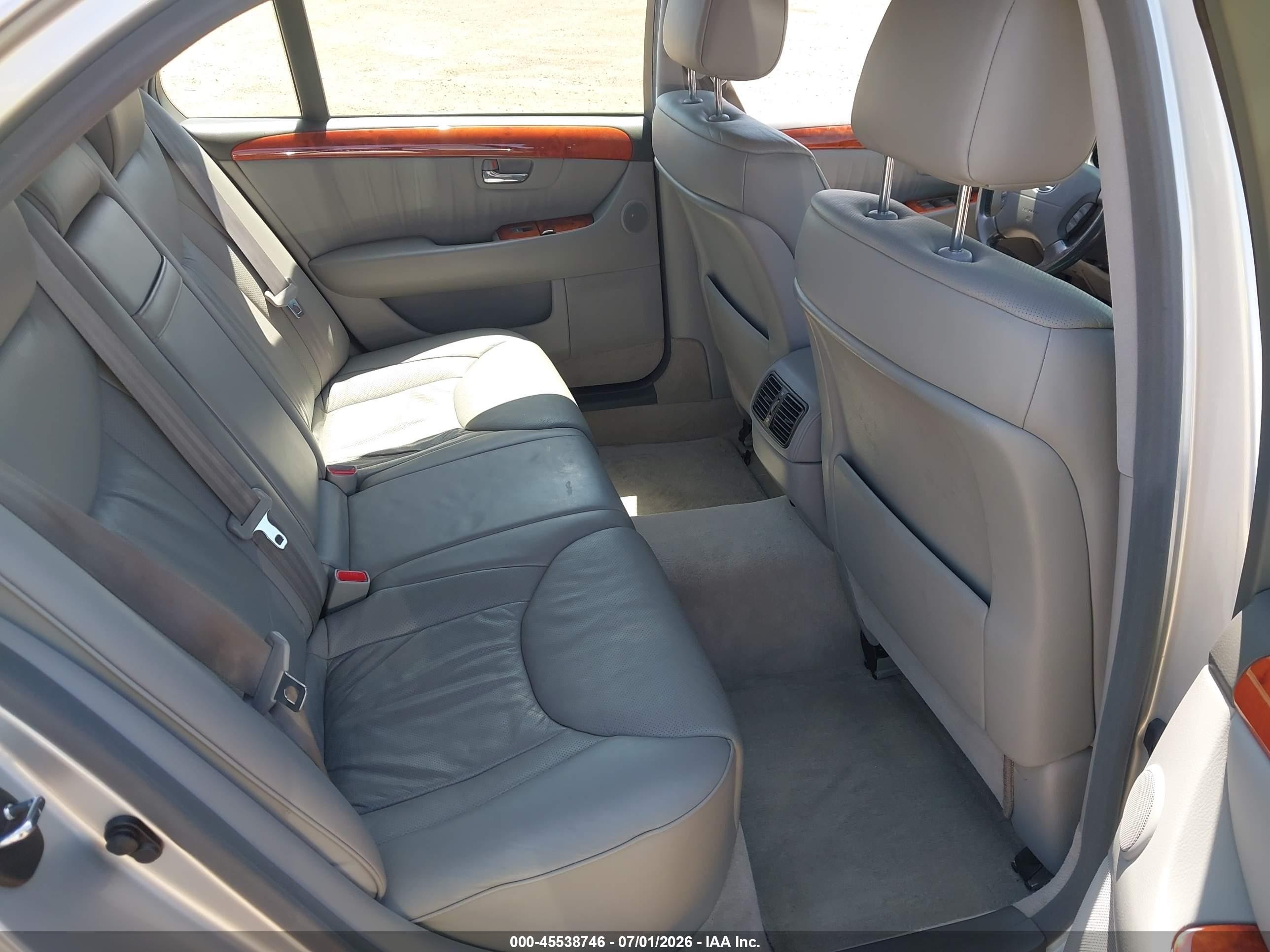 2005 Lexus Ls 430   Silver vin: JTHBN36F250179042