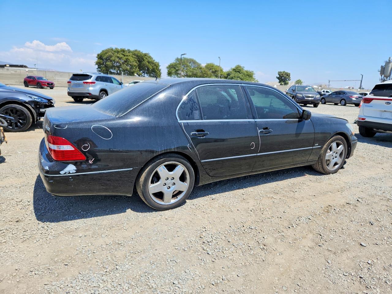 2005 Lexus Ls 430 Black vin: JTHBN36F255017298