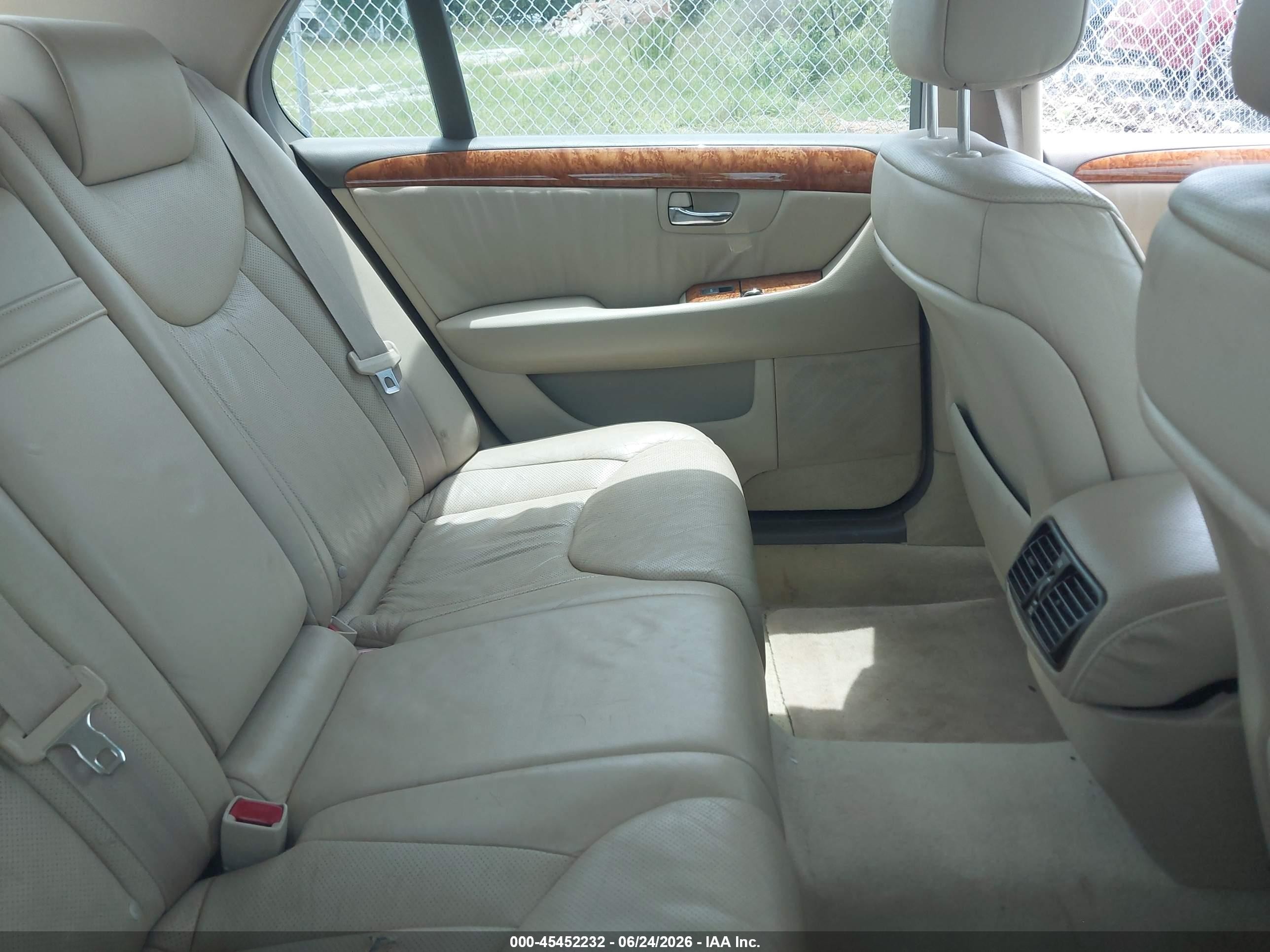 2005 Lexus Ls 430   White vin: JTHBN36F255028320