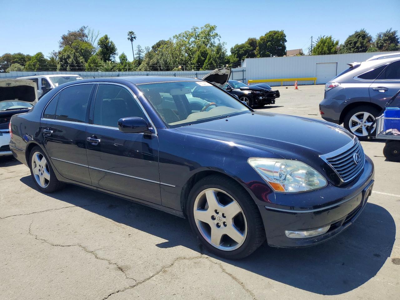 2005 Lexus Ls 430 Blue vin: JTHBN36F255028950