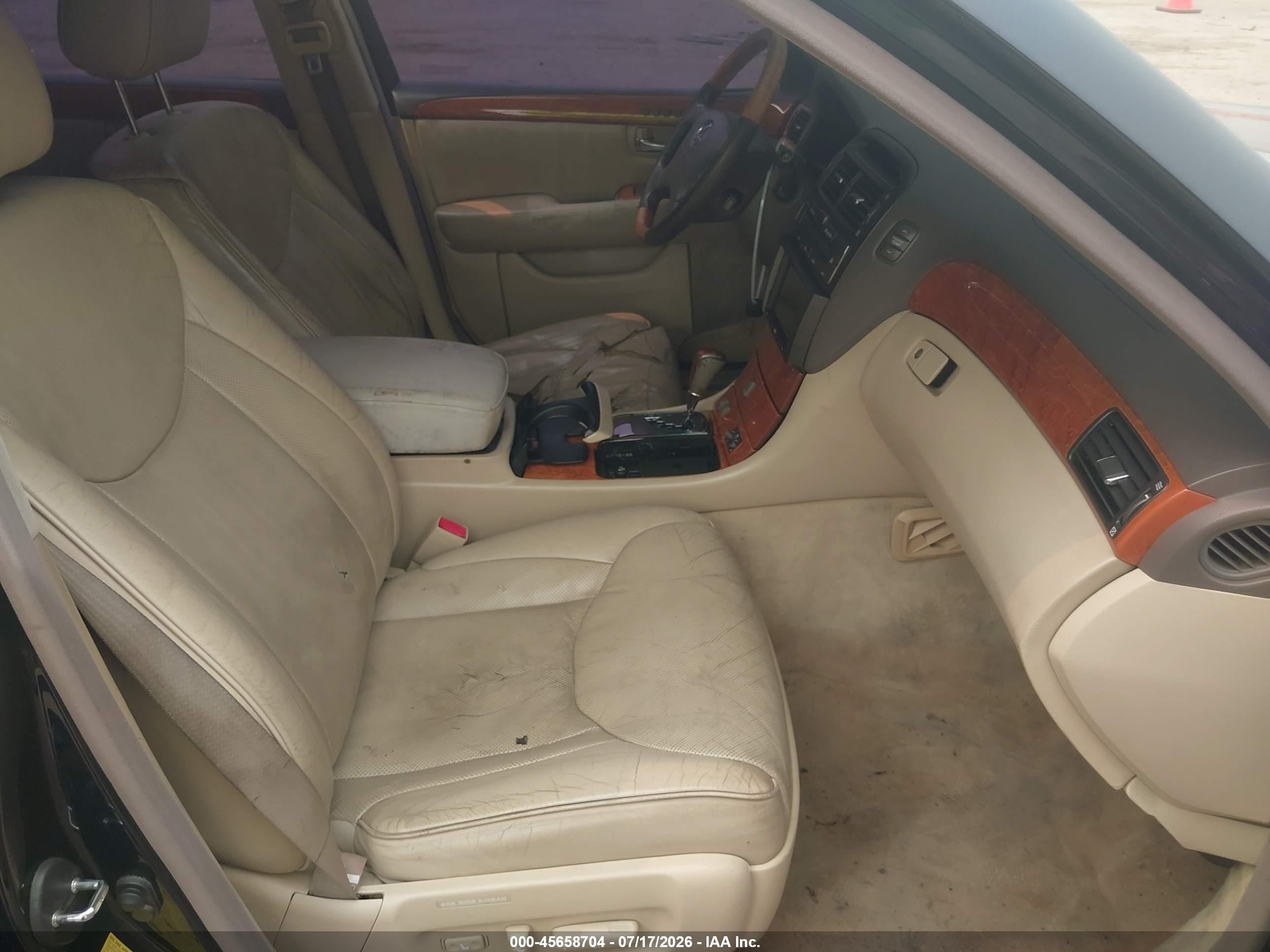 2004 Lexus Ls 430   Черный vin: JTHBN36F340138708