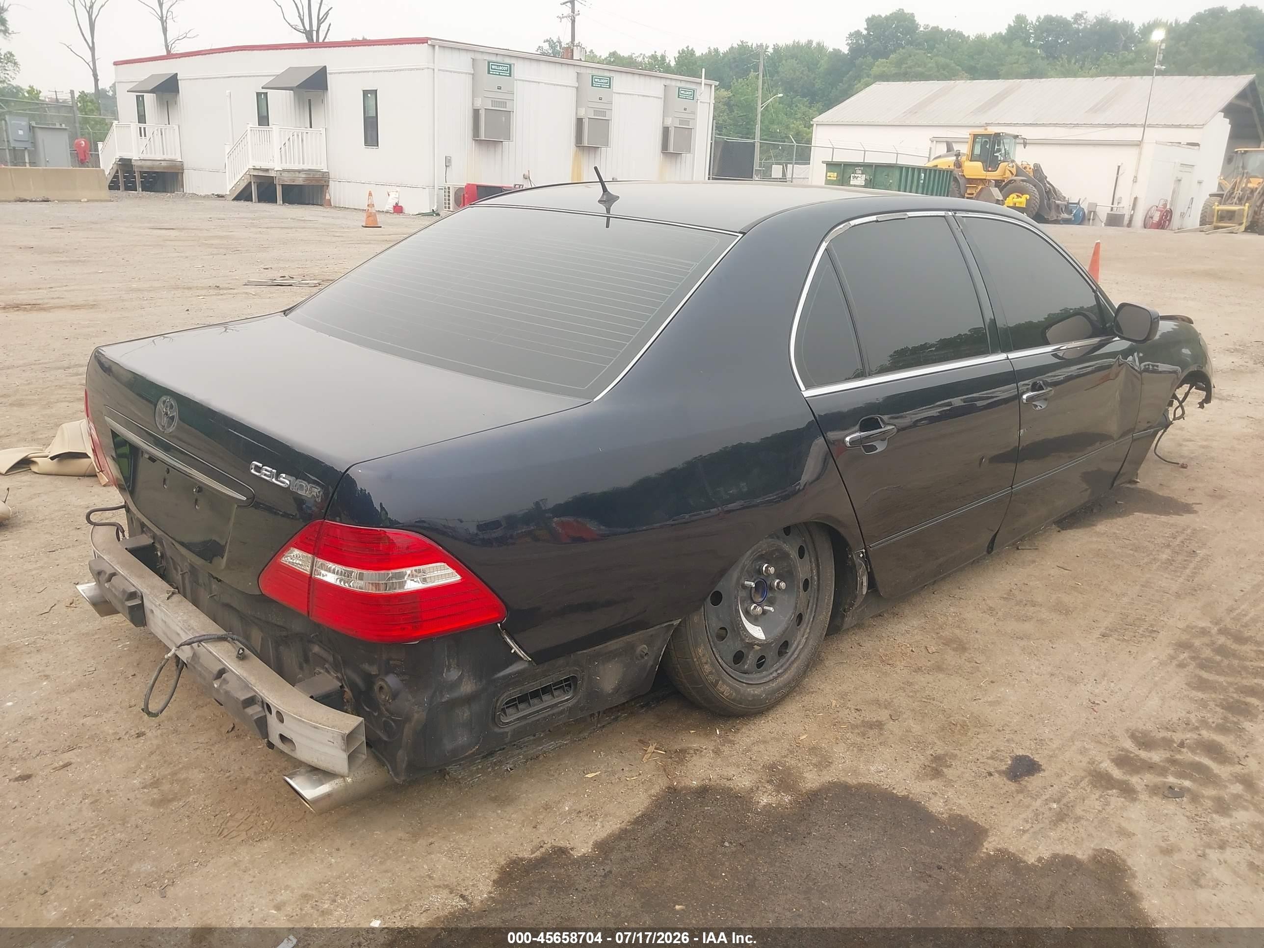 2004 Lexus Ls 430   Черный vin: JTHBN36F340138708