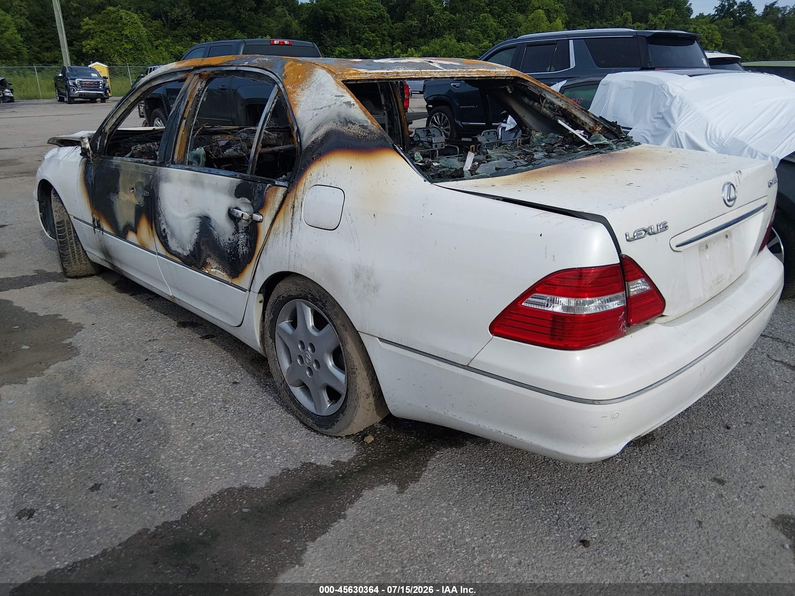 2004 Lexus Ls 430   White vin: JTHBN36F340142094