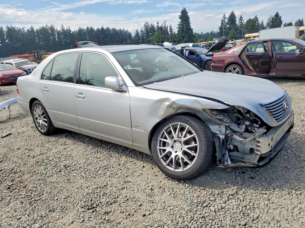 2004 Lexus Ls 430 Silver vin: JTHBN36F340160255