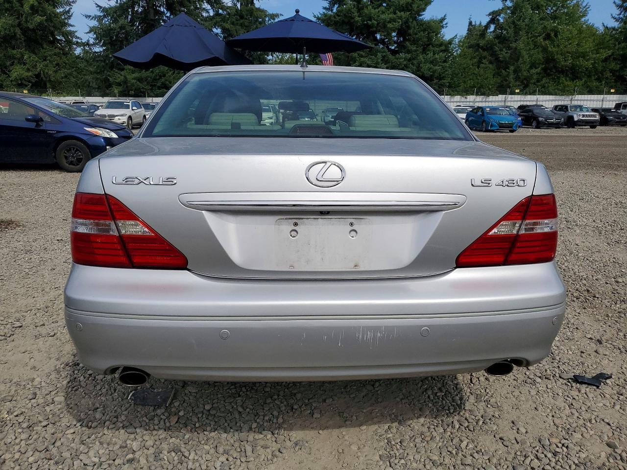 2004 Lexus Ls 430 Silver vin: JTHBN36F340160255