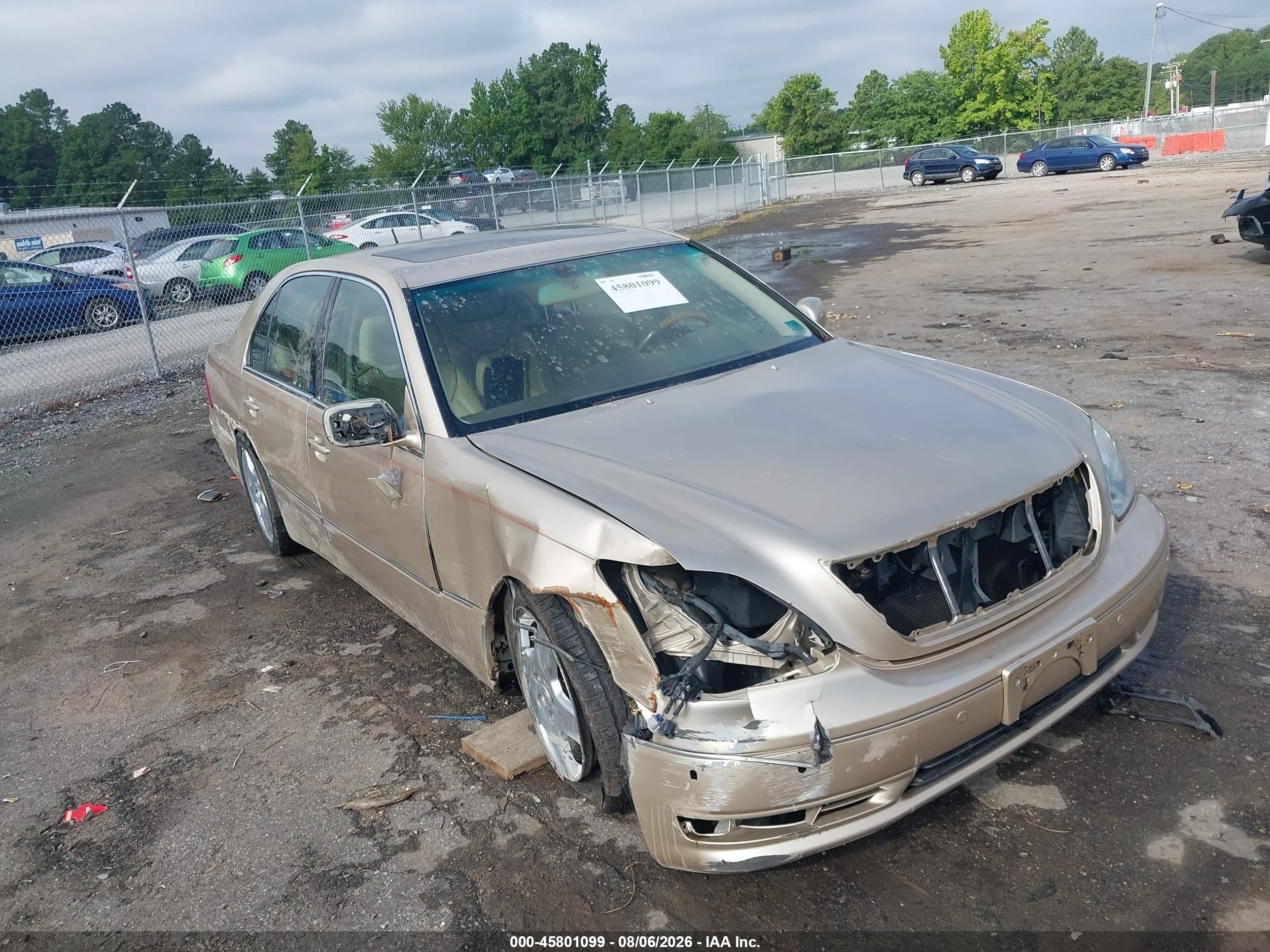 2004 Lexus Ls 430 Gold vin: JTHBN36F340172034