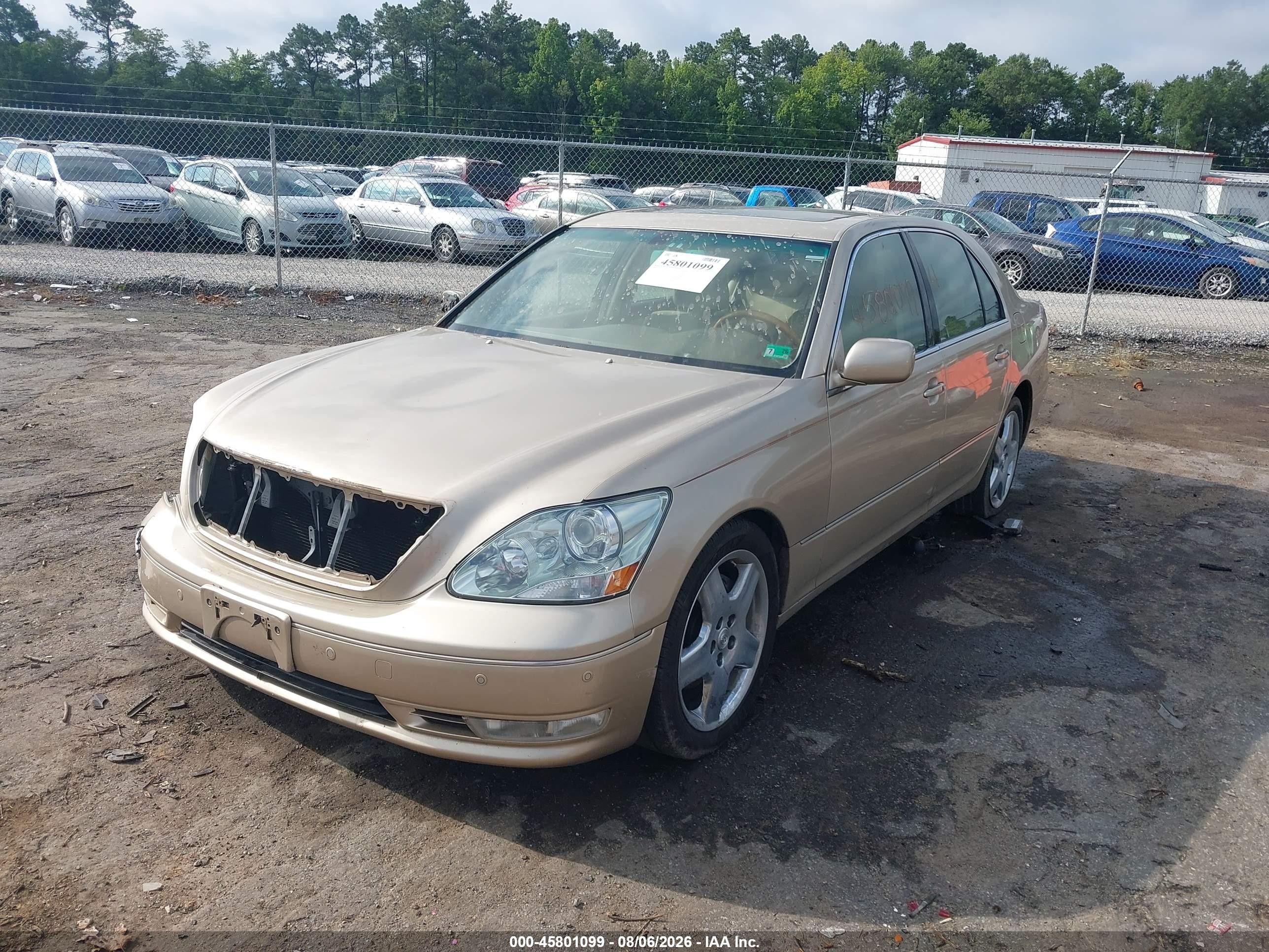 2004 Lexus Ls 430 Gold vin: JTHBN36F340172034