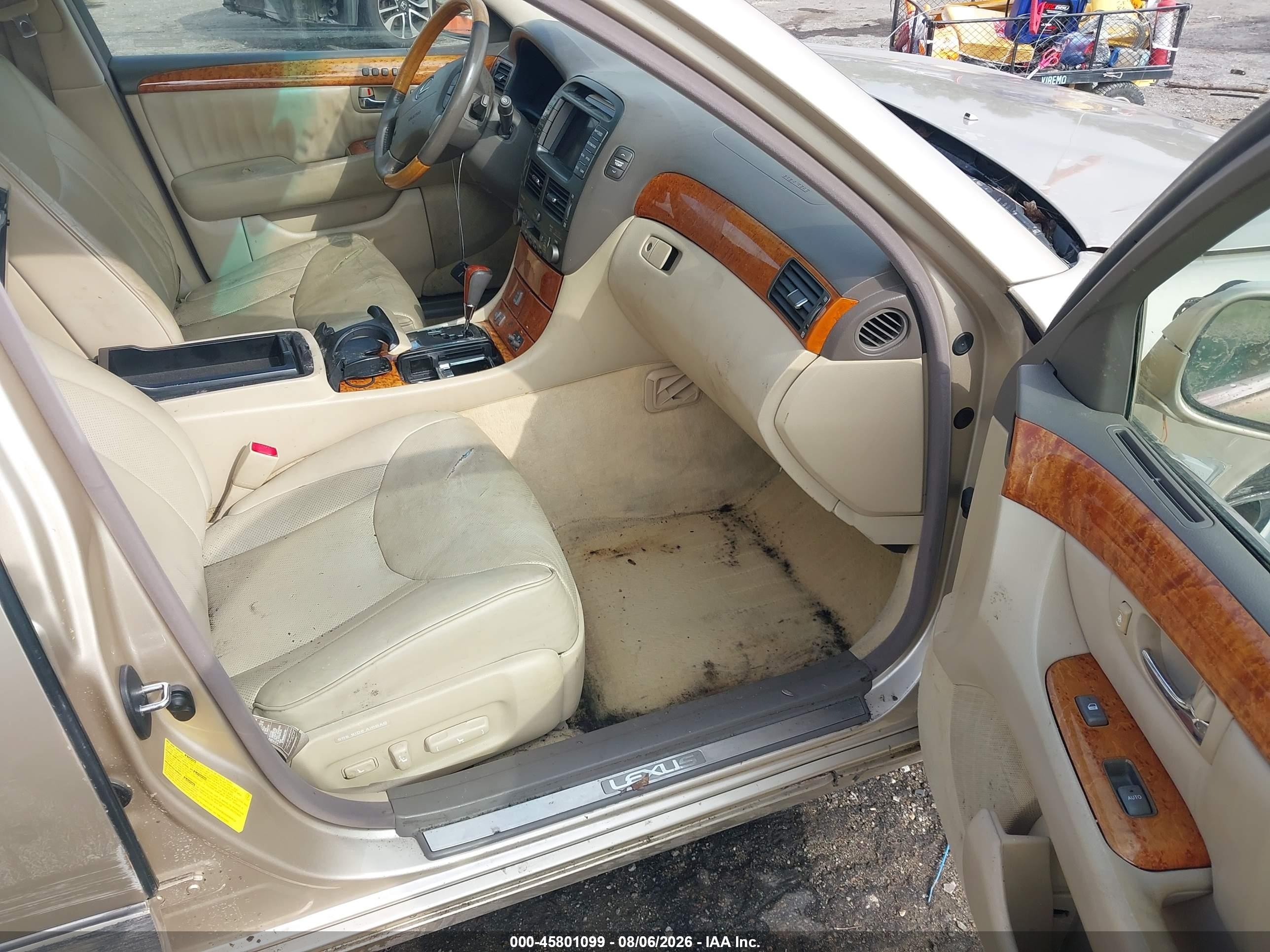 2004 Lexus Ls 430 Gold vin: JTHBN36F340172034