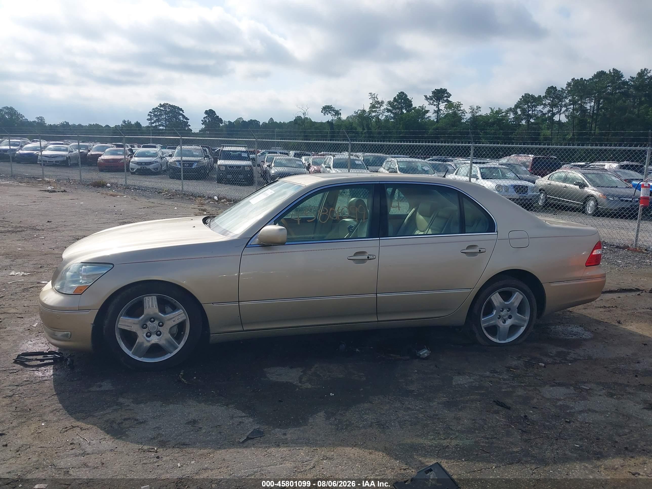 2004 Lexus Ls 430 Gold vin: JTHBN36F340172034