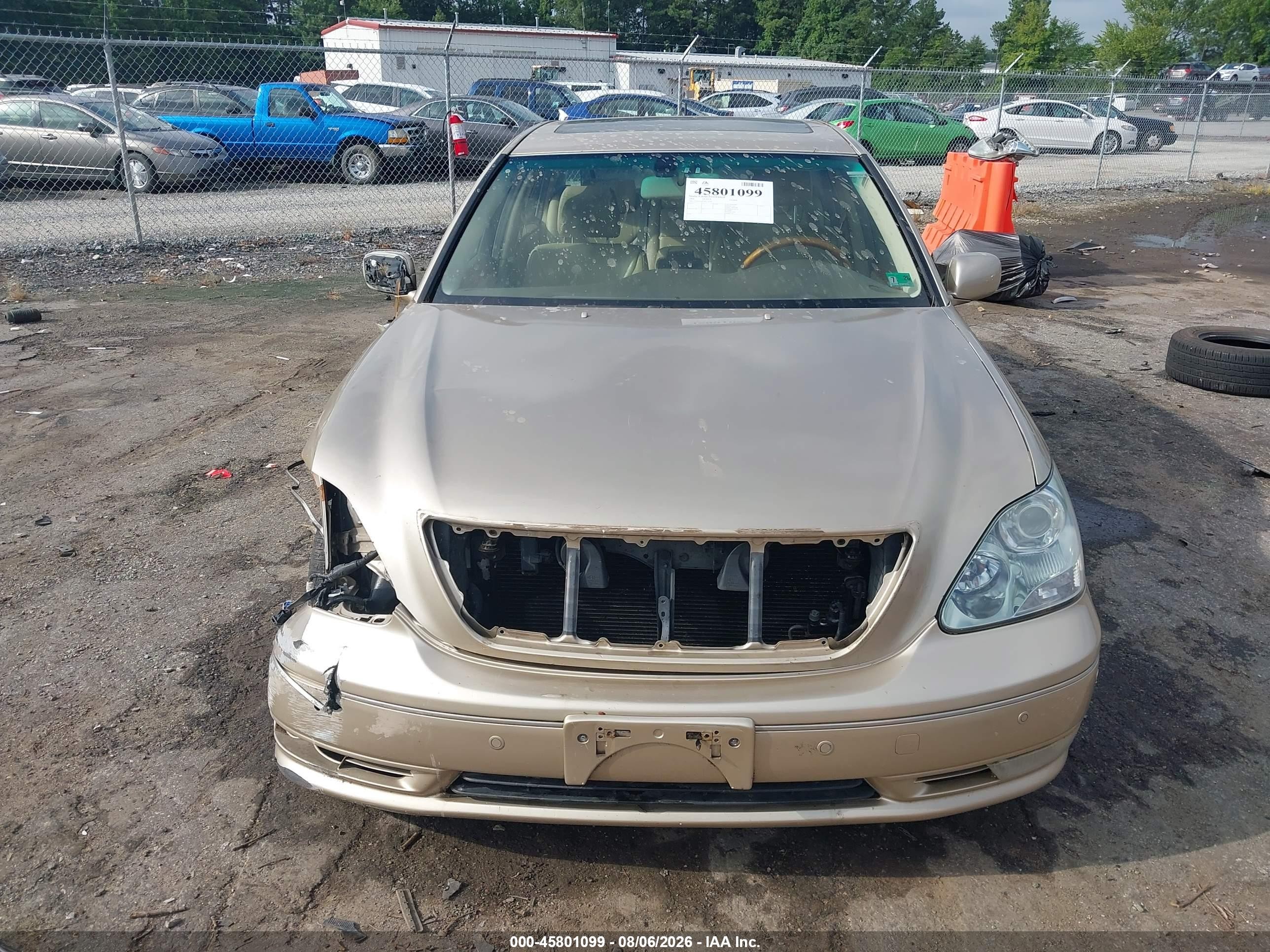 2004 Lexus Ls 430 Gold vin: JTHBN36F340172034