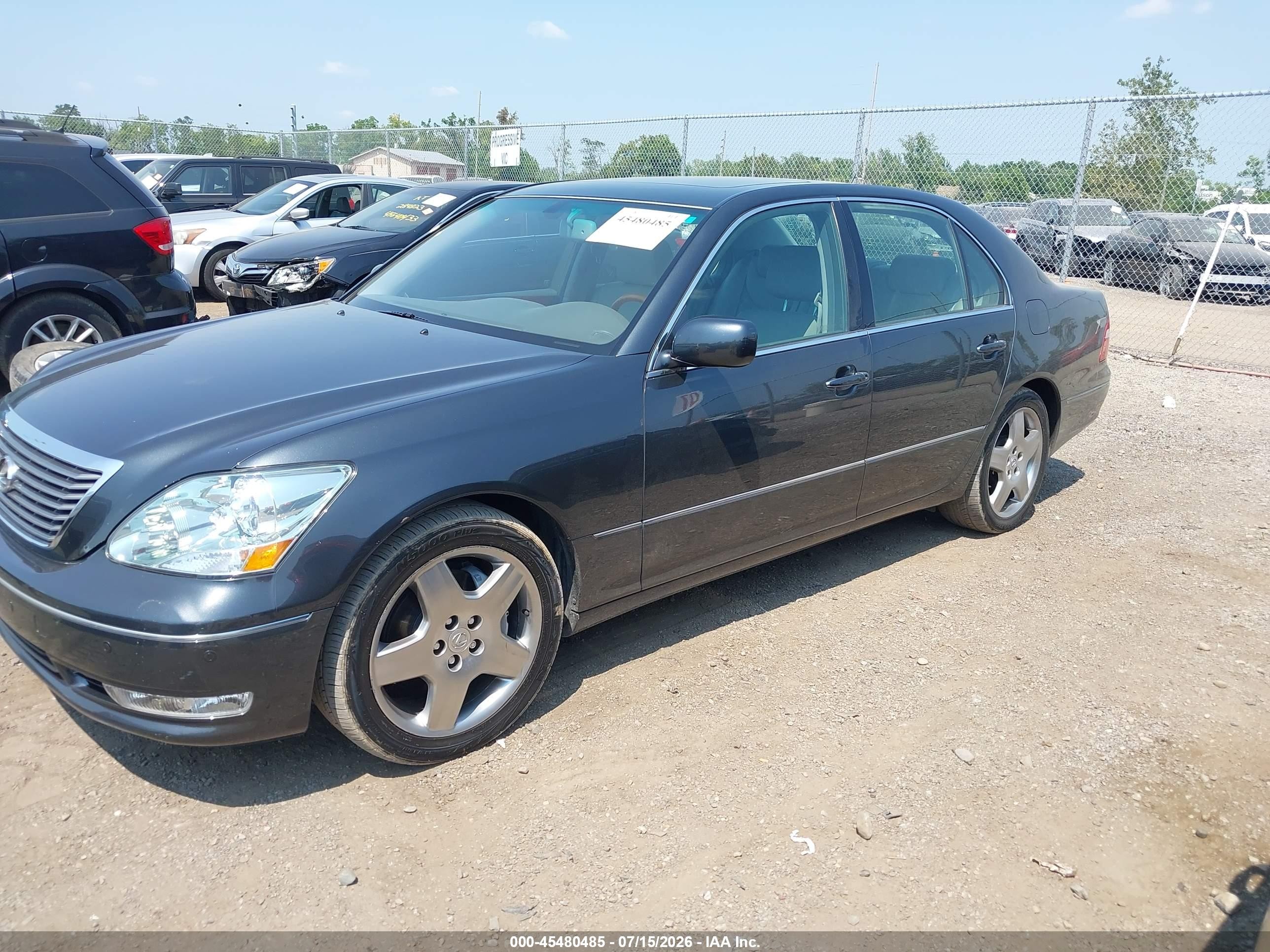 2005 Lexus Ls 430   Gray vin: JTHBN36F350178790